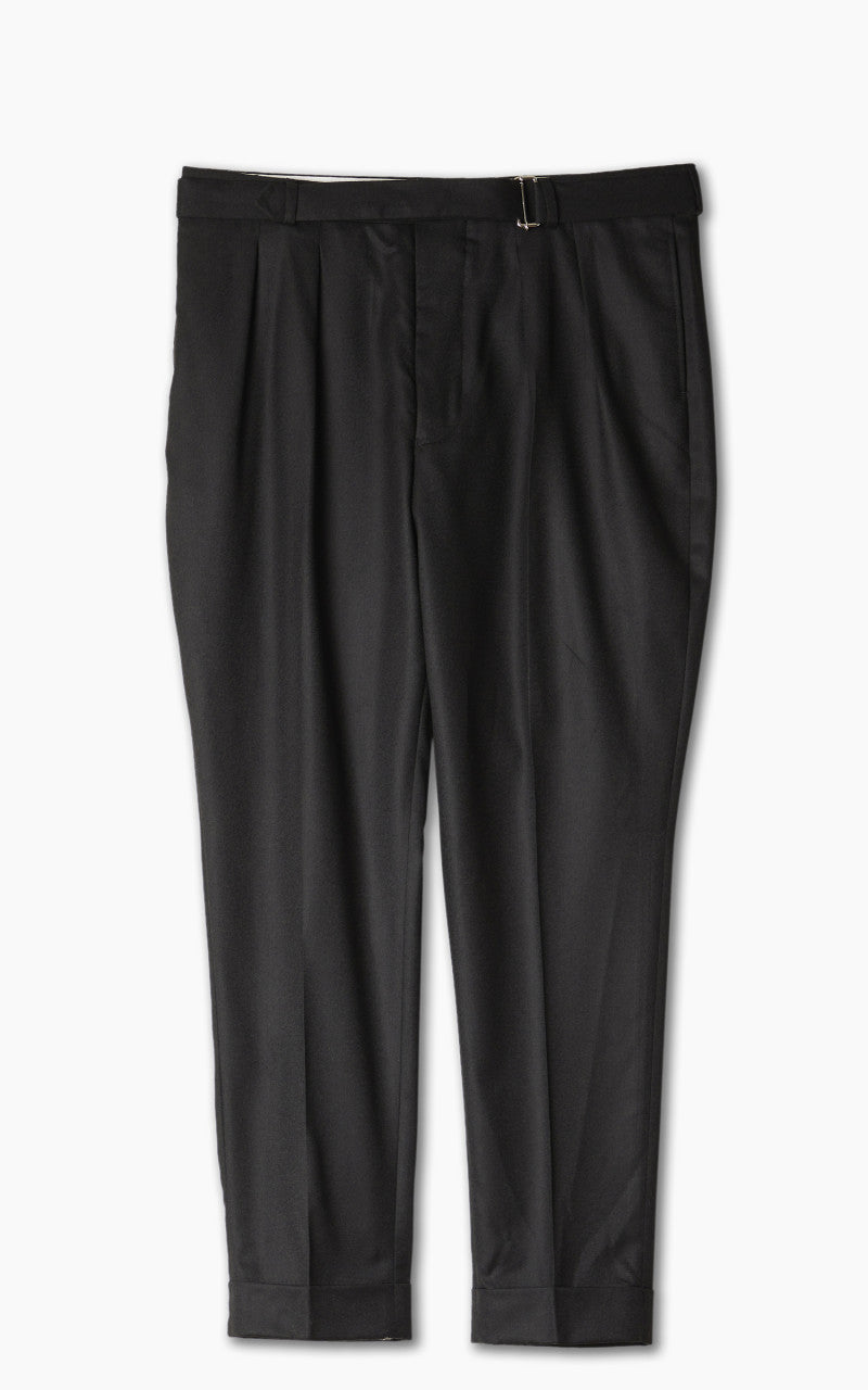 Officine Generale Pierre Pants Italian Worsted Wool Black