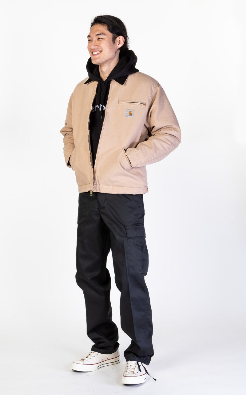 Carhartt WIP OG Detroit Jacket Aged Canvas Dusty Hamilton Brown/Black