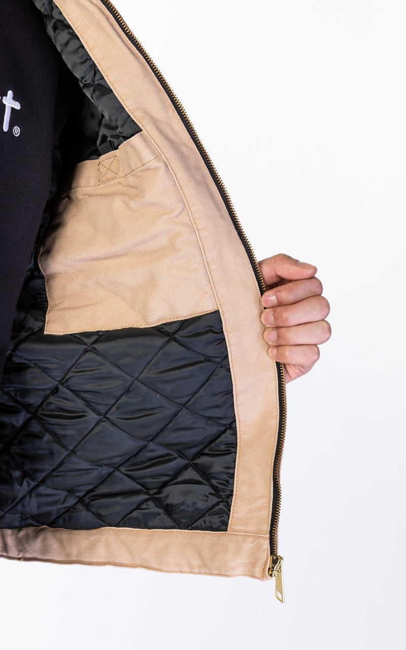 Carhartt WIP OG Detroit Jacket Aged Canvas Dusty Hamilton Brown/Black