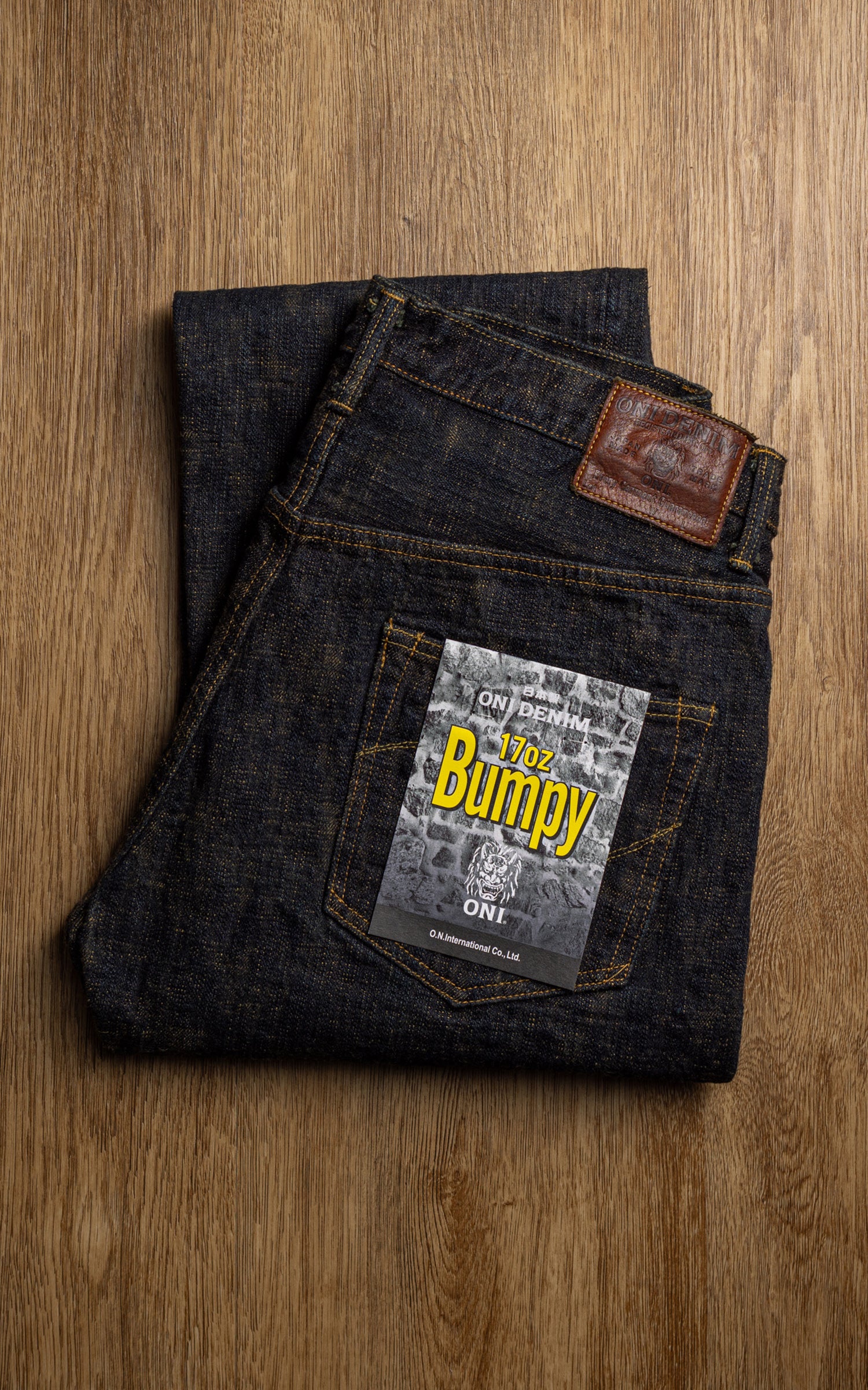 ONI Denim 277-BUMPY Just Right Straight Grass Green (Kusaki) 17oz