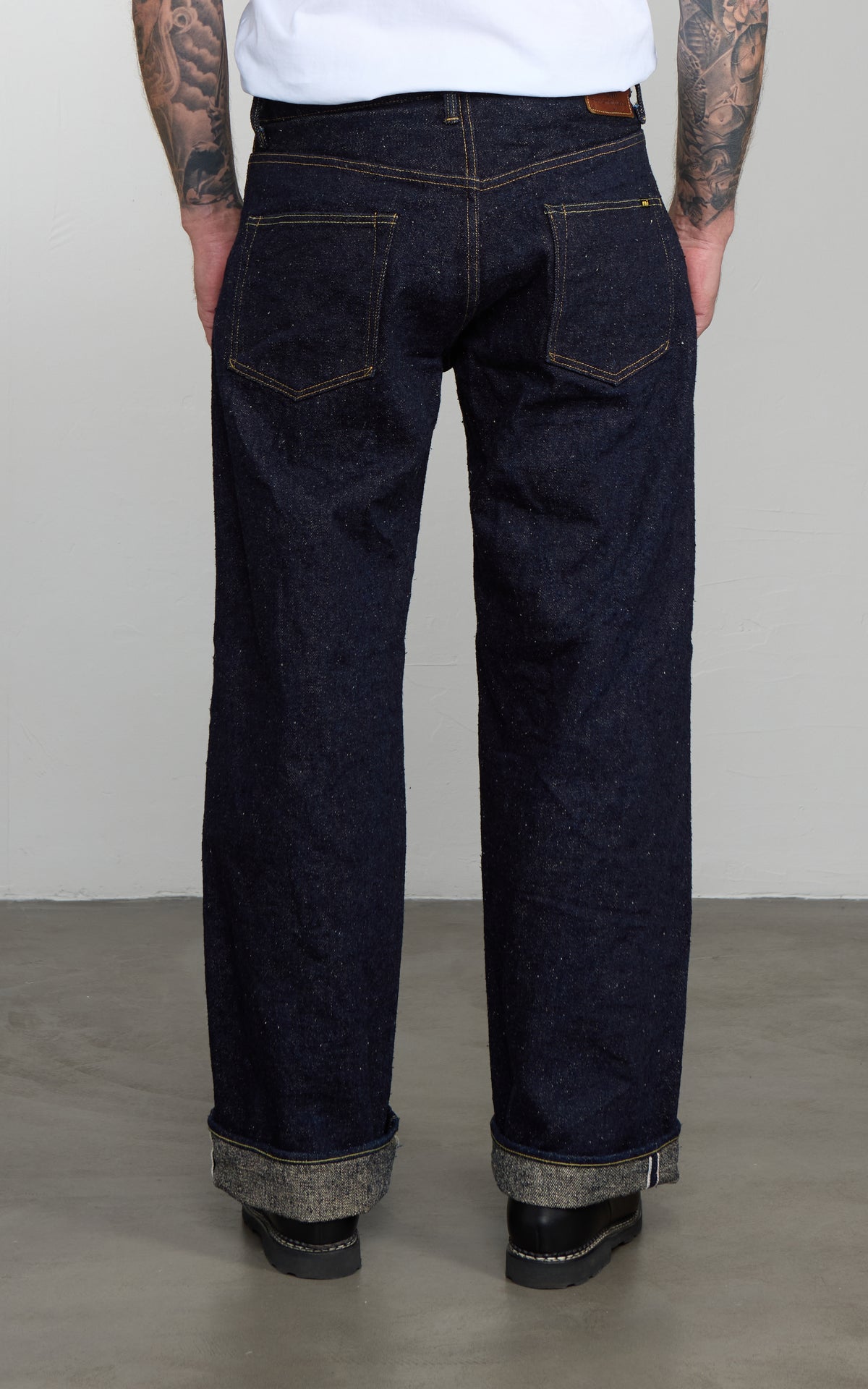 ONI Denim 222-ASPHALT Super Wide Straight Denim Indigo 20oz
