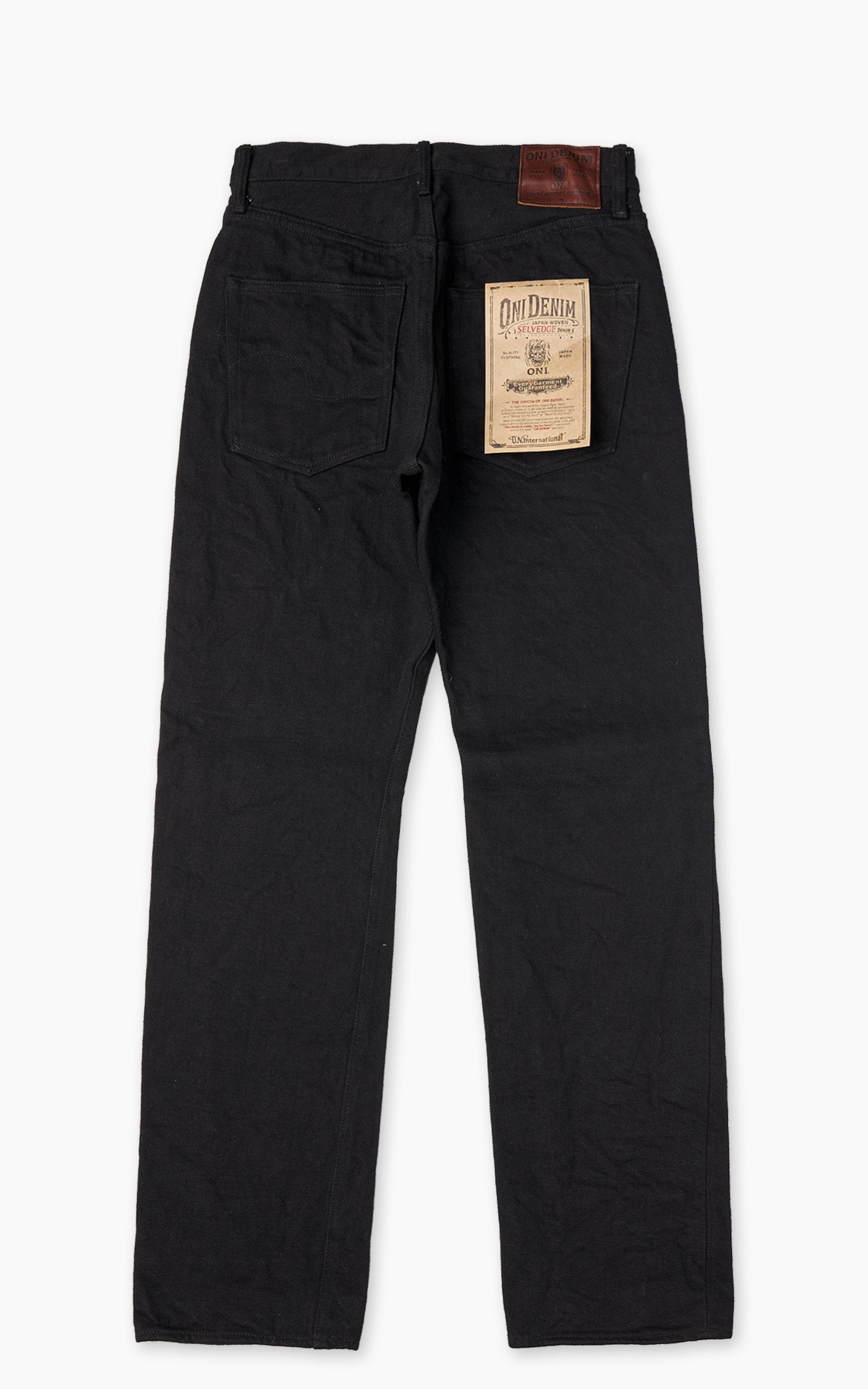 ONI Denim 288ZR-BKBK "Secret Black Denim" Regular Straight Jeans 20oz