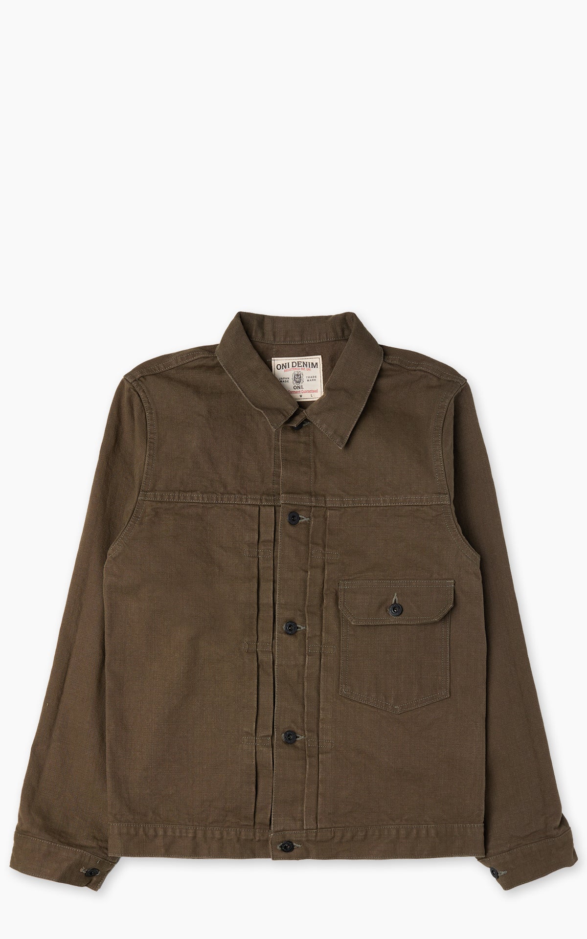 ONI Denim 01507L-HOX-OLB Type I Jacket Sulfur Dyed Heavy Oxford Olive
