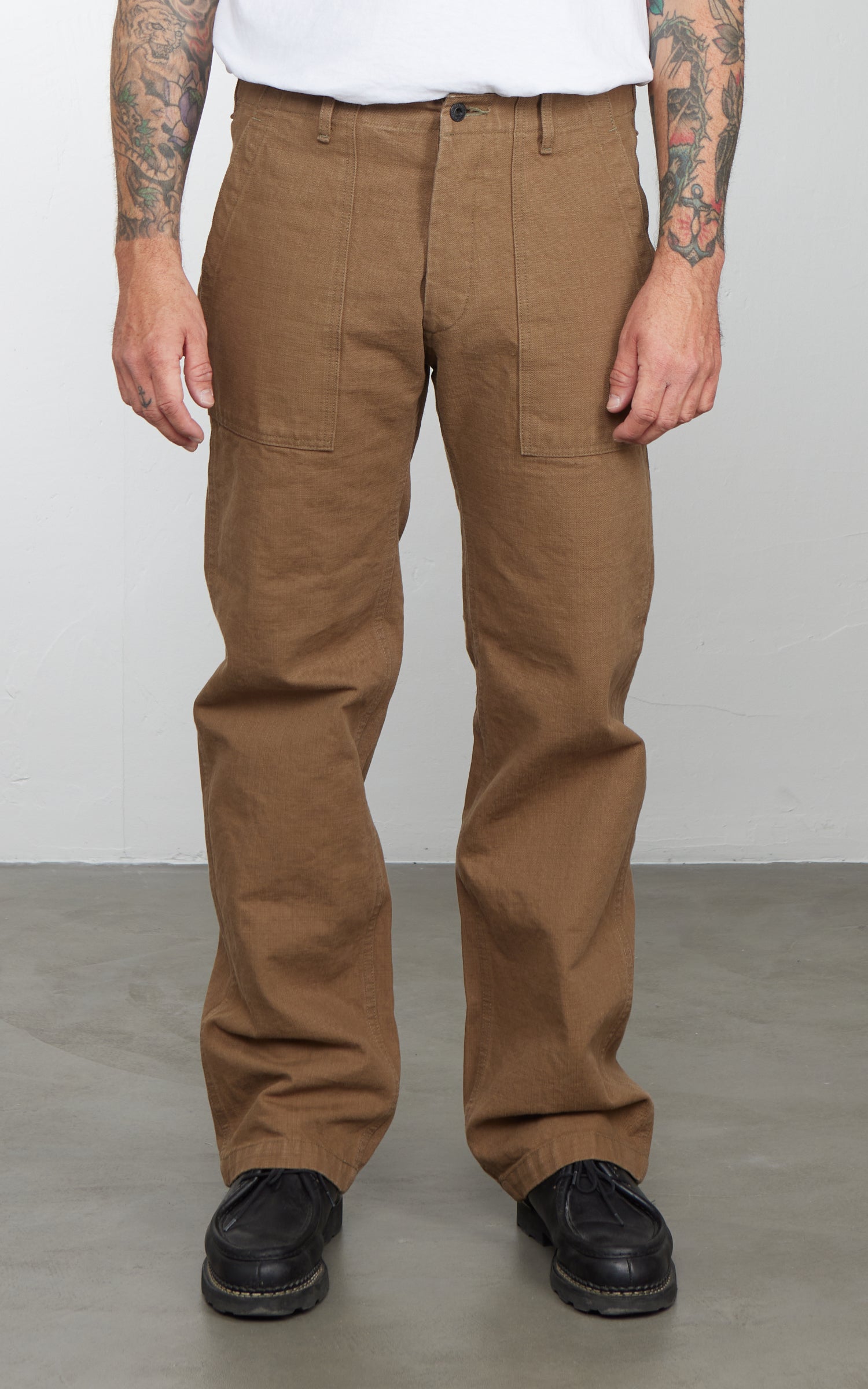ONI Denim 207-HOX-BRK Baker Pants Sulfur Dye Heavy Oxford Brown Khaki 13oz