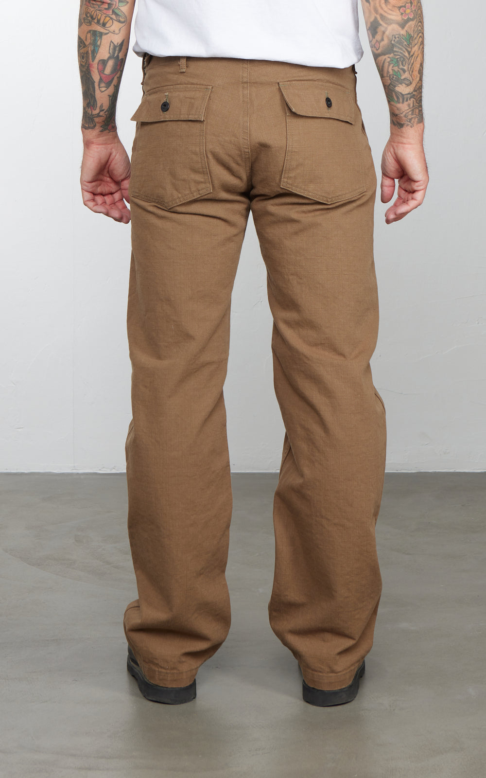 ONI Denim 207-HOX-BRK Baker Pants Sulfur Dye Heavy Oxford Brown Khaki 13oz