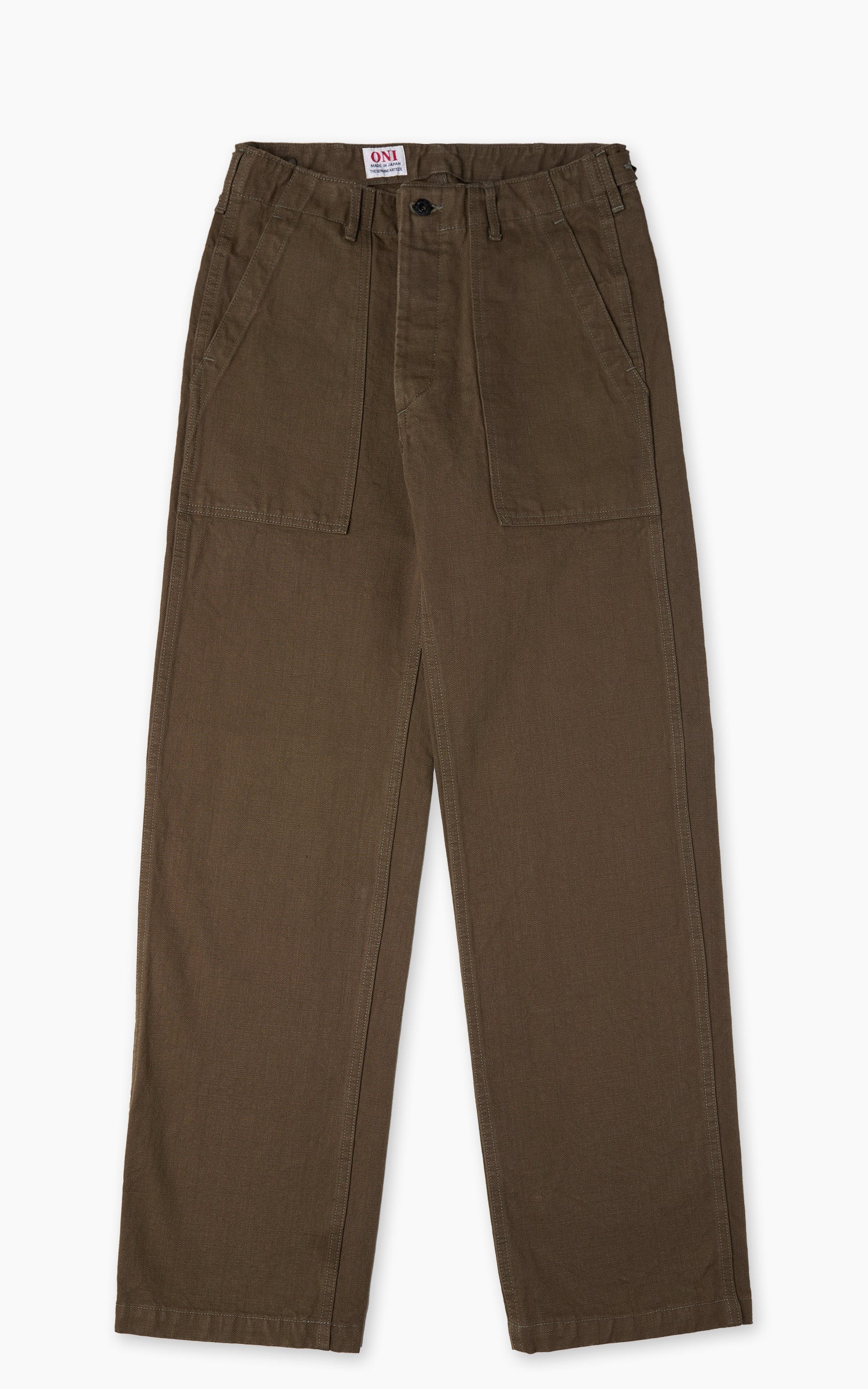 ONI Denim 207-HOX-OLB Baker Pants Sulfur Dye Heavy Oxford Olive Brown 13oz