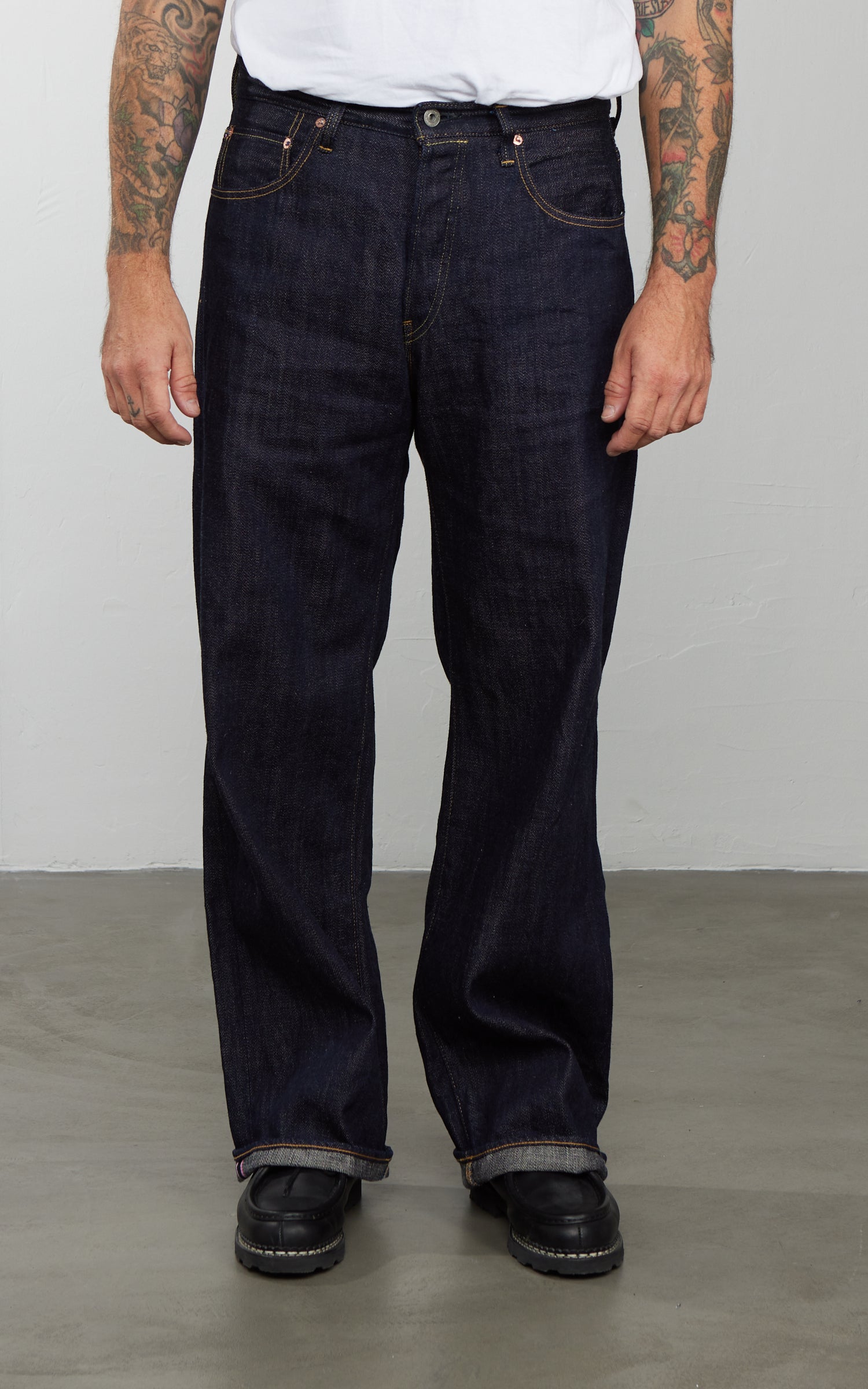 ONI Denim 222-Kiraku Super Wide Straight Denim Indigo 12oz