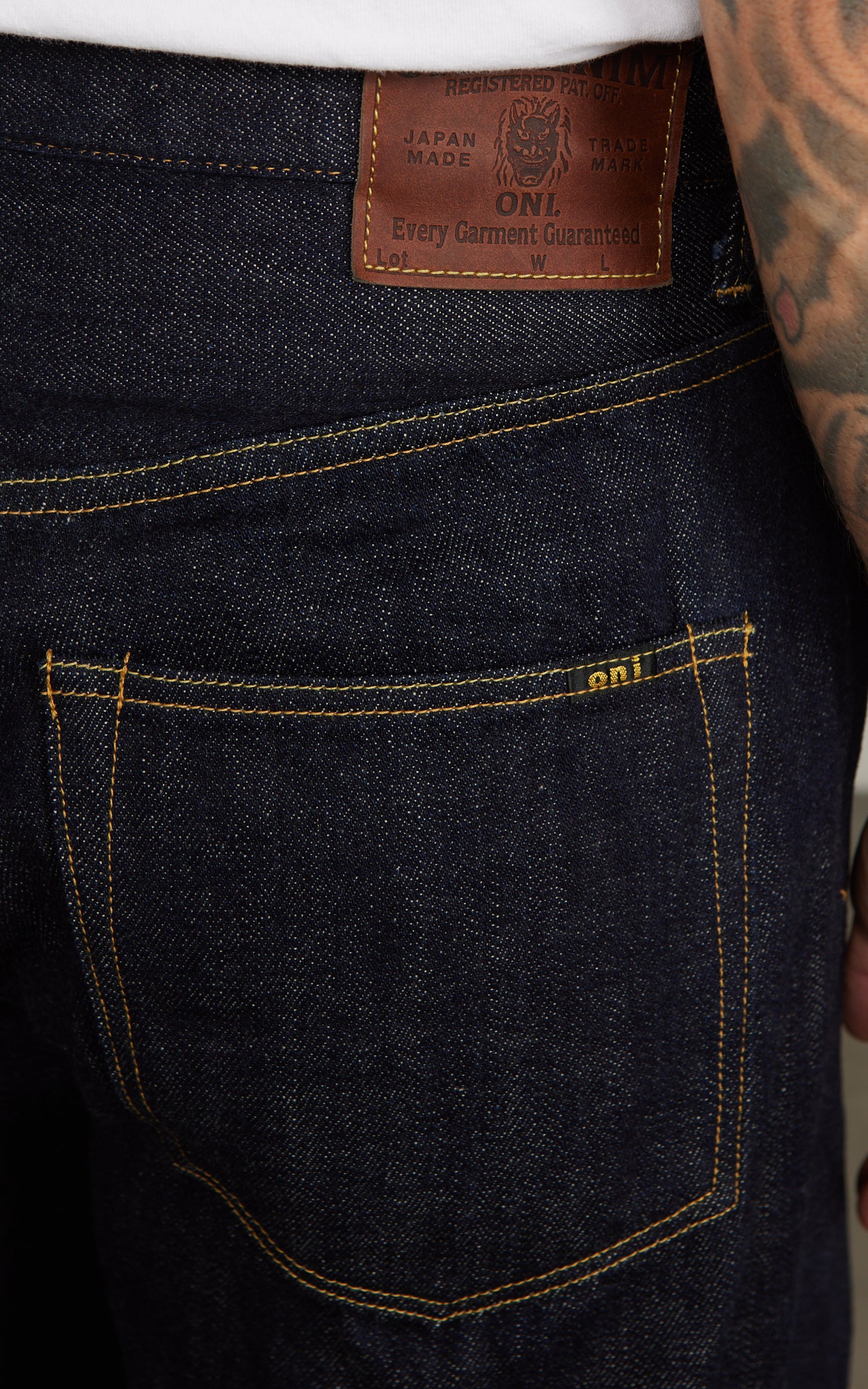 ONI Denim 222-Kiraku Super Wide Straight Denim Indigo 12oz