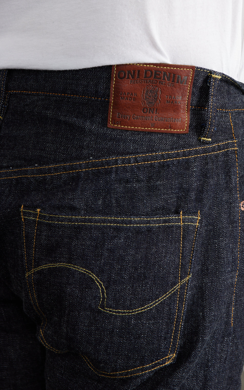 ONI Denim 270-LS13.5 Just Right Straight Long Slab Denim Indigo 13.5oz