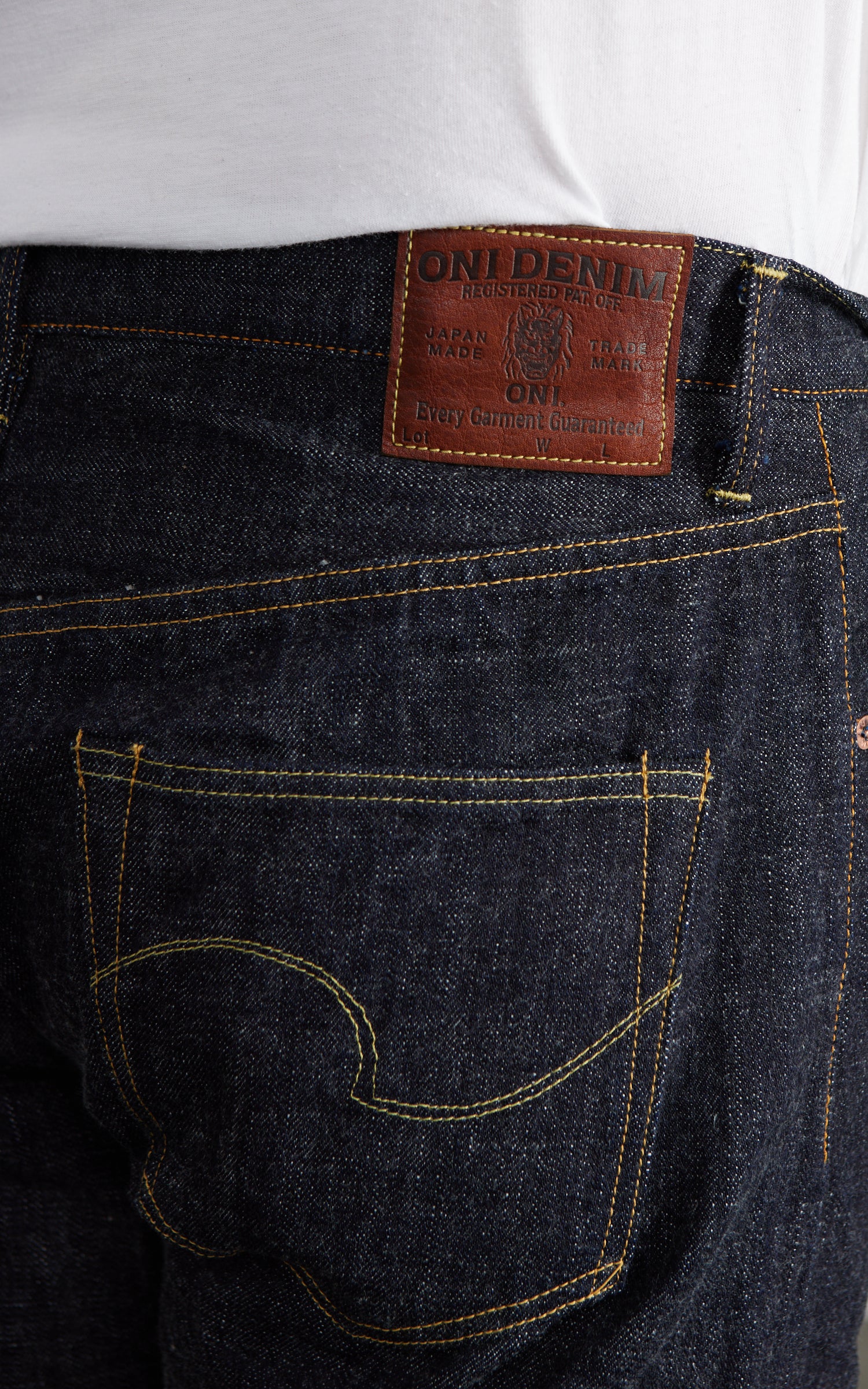 ONI Denim 270-LS13.5 Just Right Straight Long Slab Denim Indigo 13.5oz