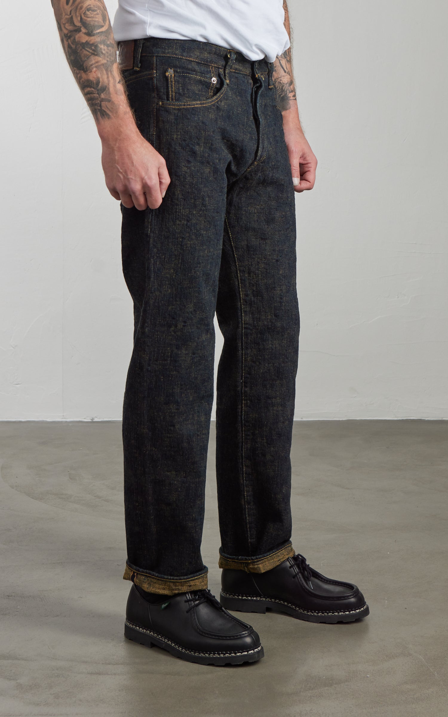 ONI Denim 277-BUMPY Just Right Straight Earth Yellow (Oudo) 17oz