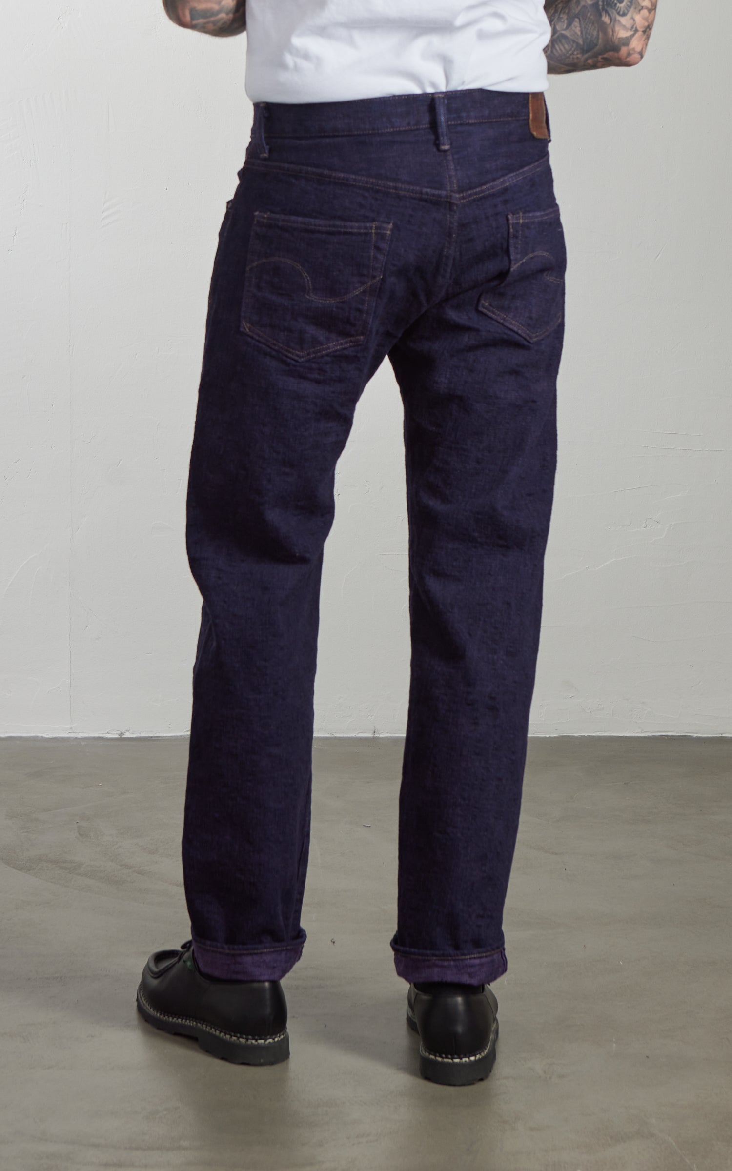 ONI Denim 277-BUMPY Just Right Straight Purple (Murasaki) 17oz