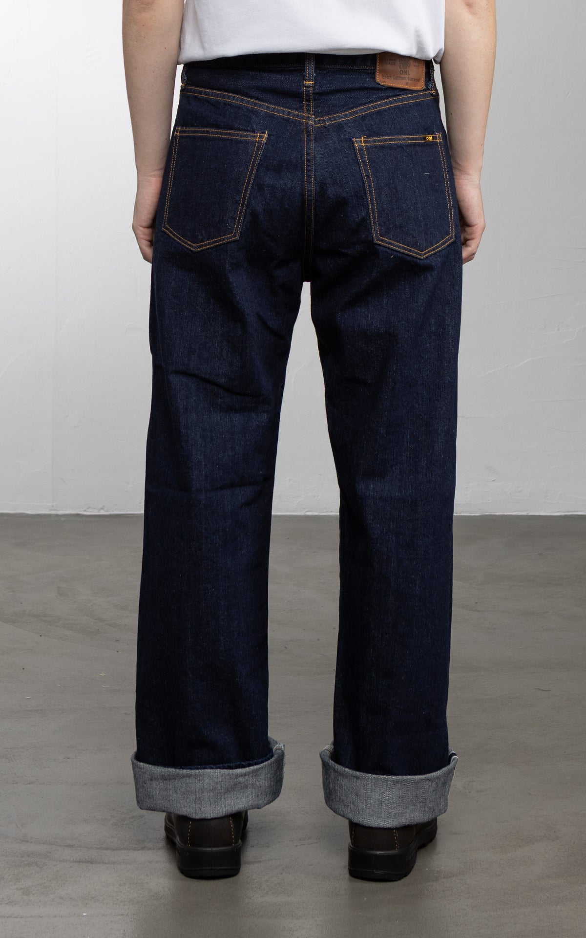 ONI Denim L720-12Z Ladies Wide Straight Selvedge Denim Indigo 12oz