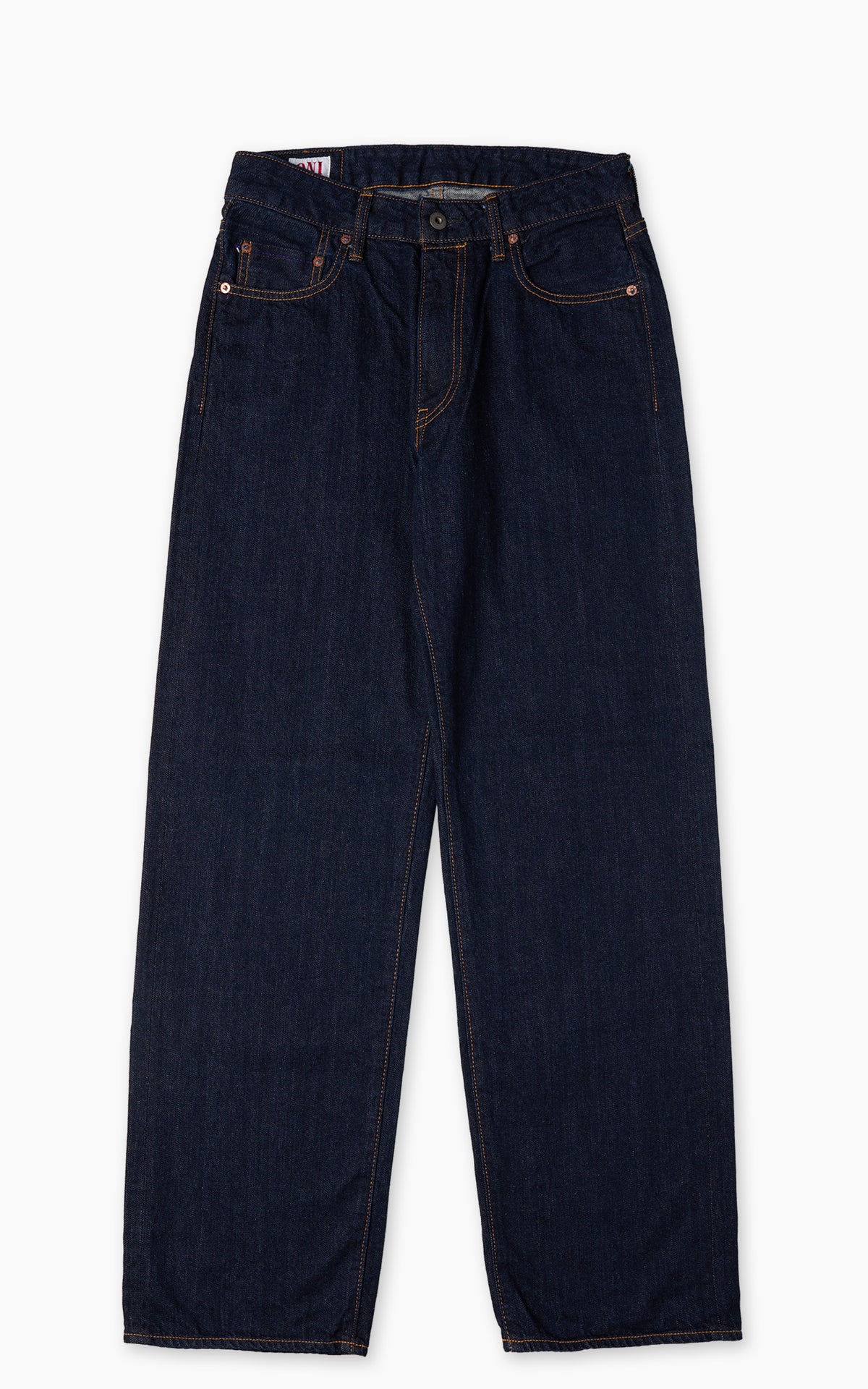 ONI Denim L720-12Z Ladies Wide Straight Selvedge Denim Indigo 12oz