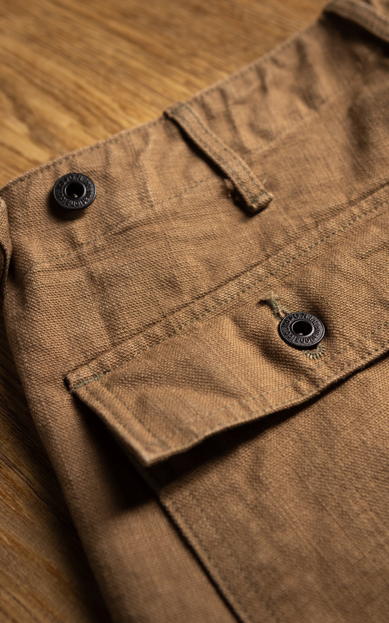 ONI Denim 207-HOX-BRK Baker Pants Sulfur Dye Heavy Oxford Brown Khaki 13oz