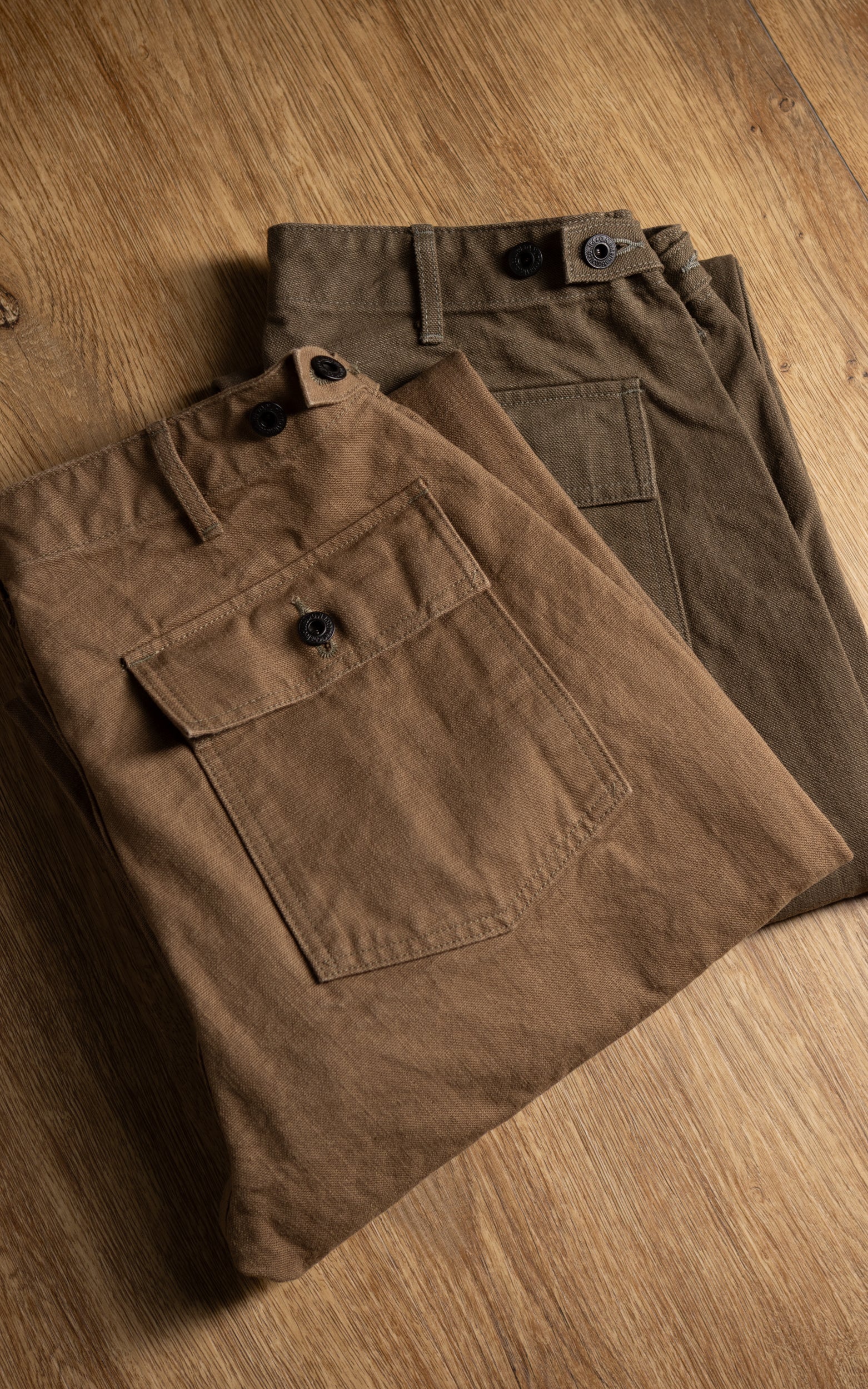 ONI Denim 207-HOX-OLB Baker Pants Sulfur Dye Heavy Oxford Olive Brown 13oz
