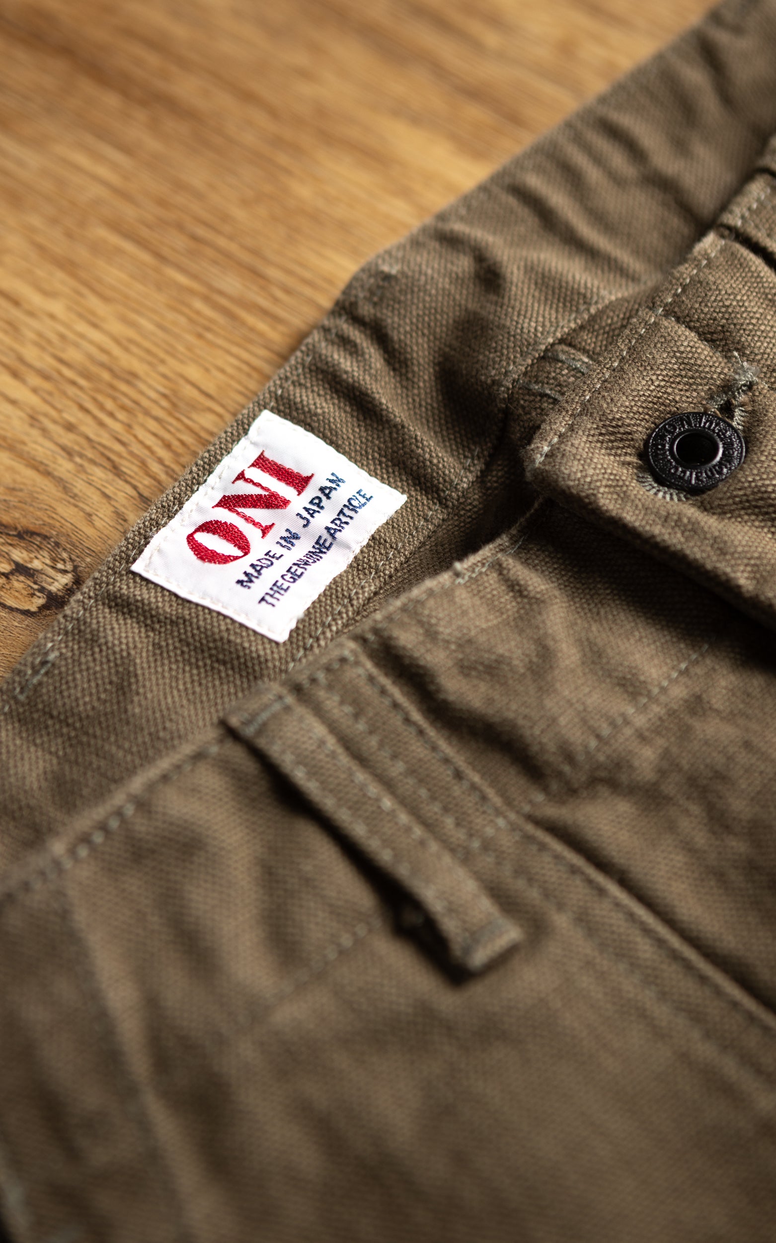 ONI Denim 207-HOX-OLB Baker Pants Sulfur Dye Heavy Oxford Olive Brown 13oz