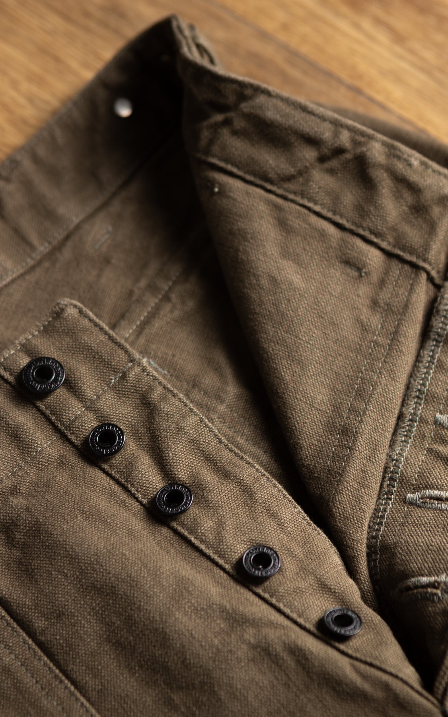 ONI Denim 207-HOX-OLB Baker Pants Sulfur Dye Heavy Oxford Olive Brown 13oz