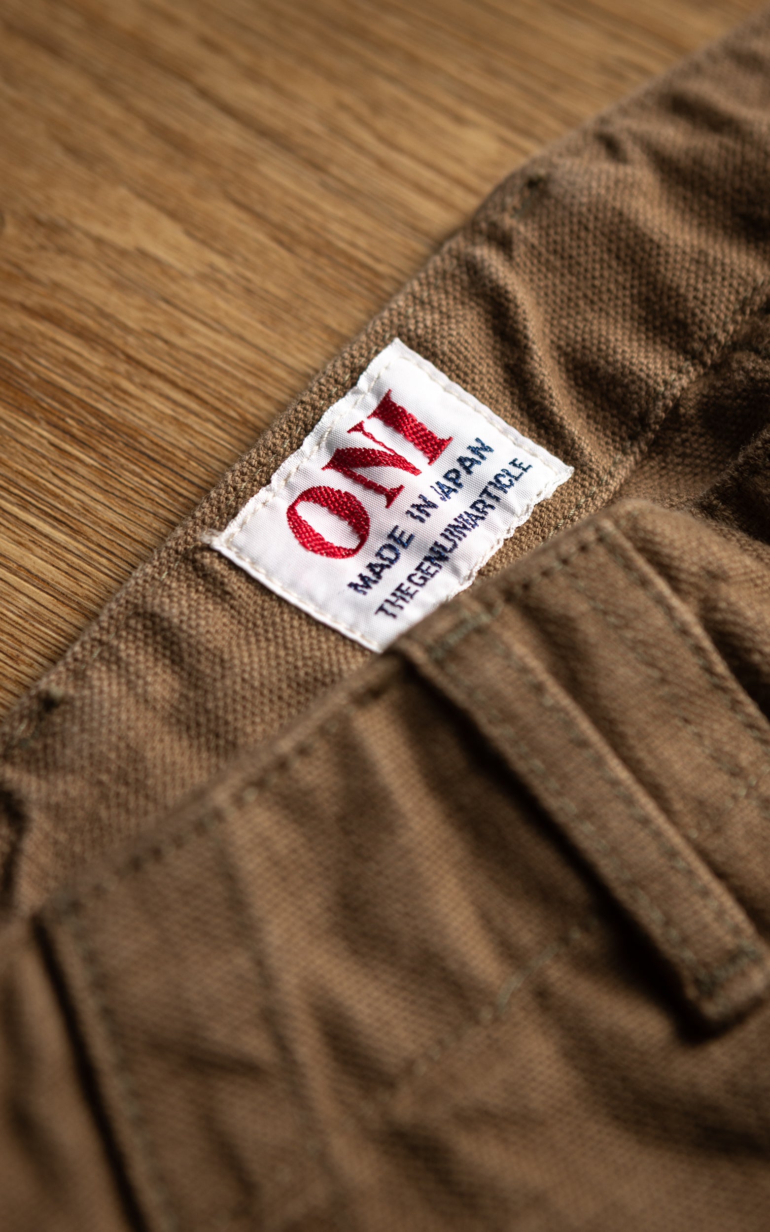 ONI Denim 207-HOX-BRK Baker Pants Sulfur Dye Heavy Oxford Brown Khaki 13oz