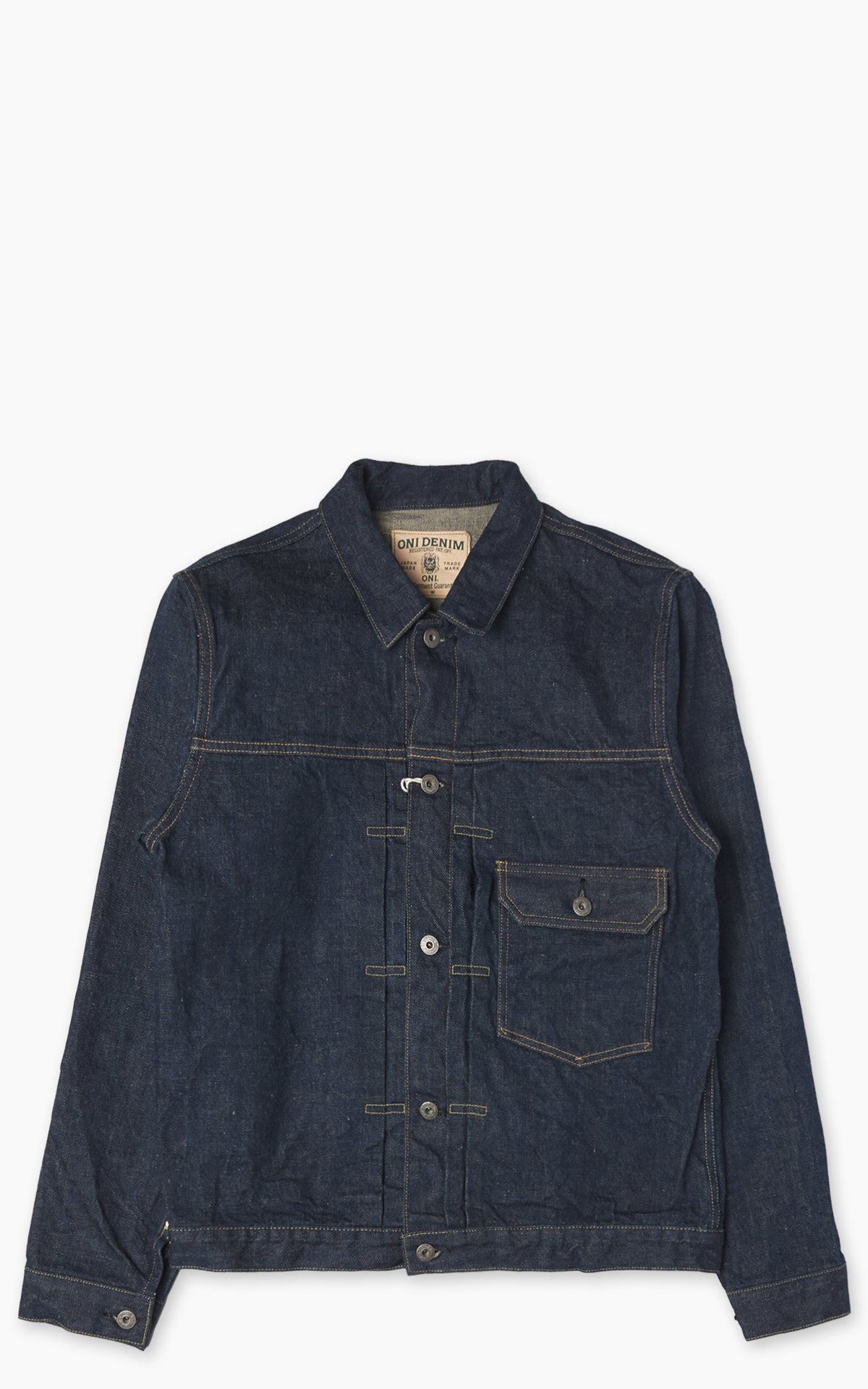 ONI Denim 01507-Ishikawadai Type I Jacket Indigo 15oz