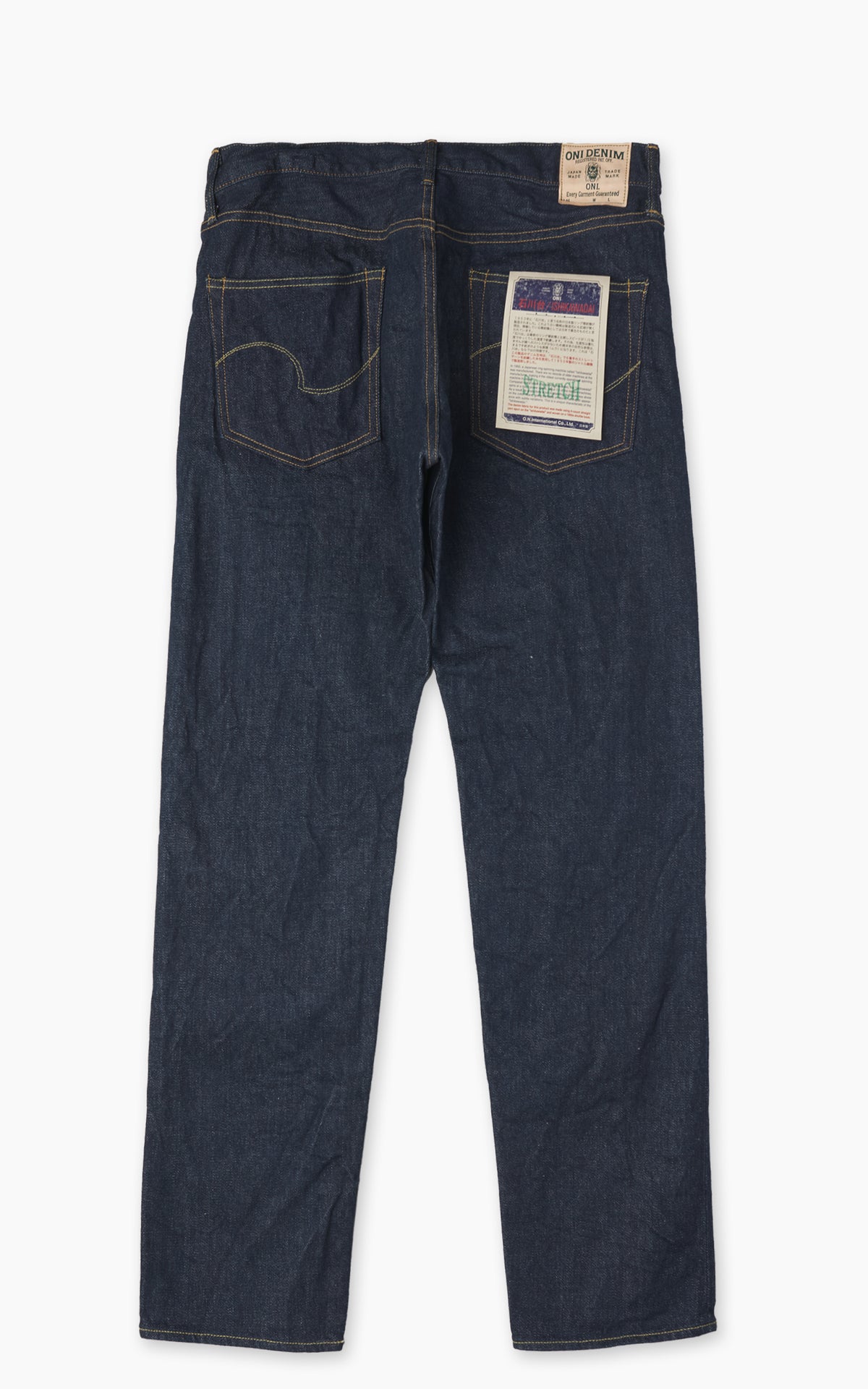 ONI Denim 121S-Ishikawadai Relax Tapered Stretch Denim Indigo 15oz