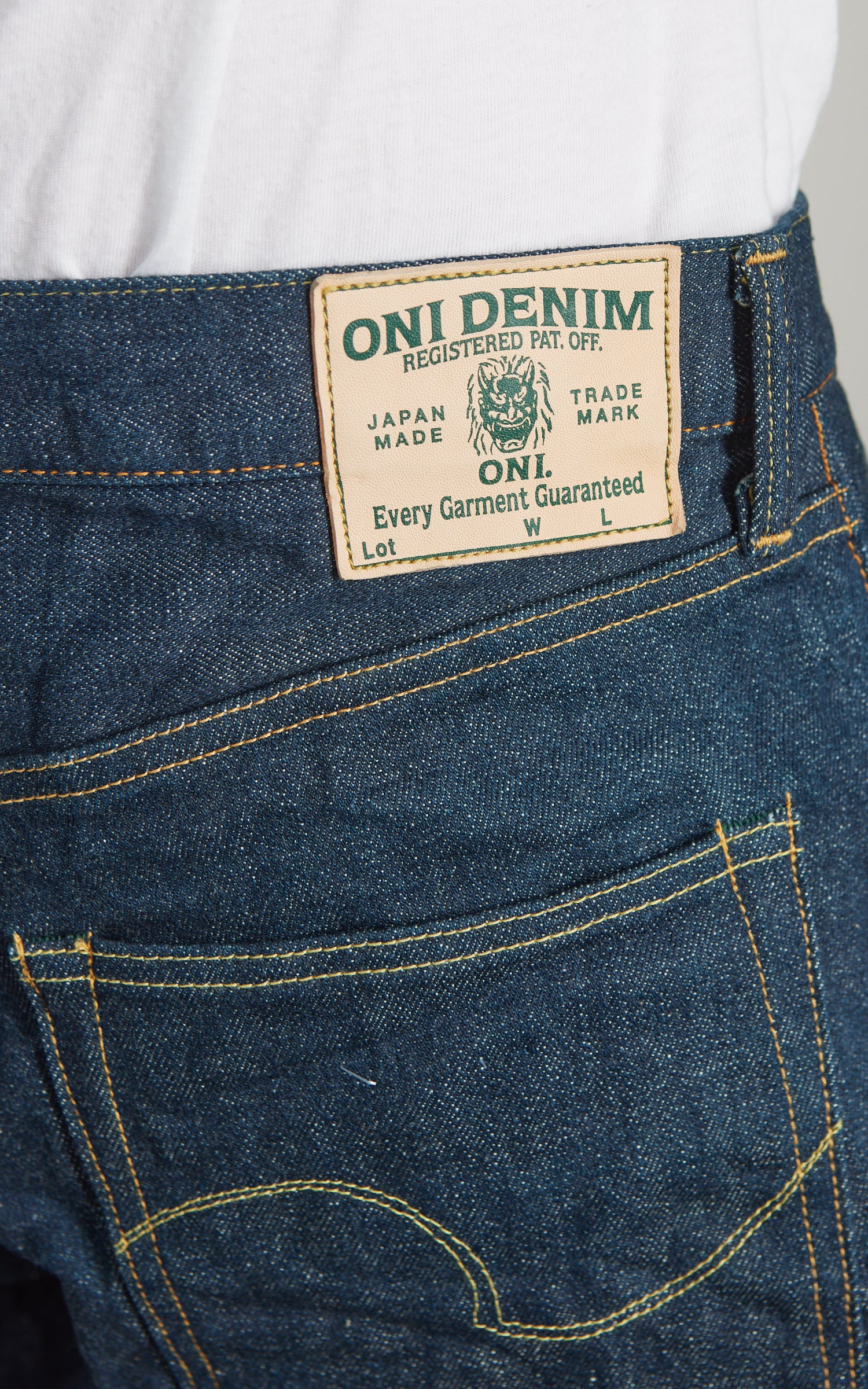 ONI Denim 121S-Ishikawadai Relax Tapered Stretch Denim Indigo 15oz