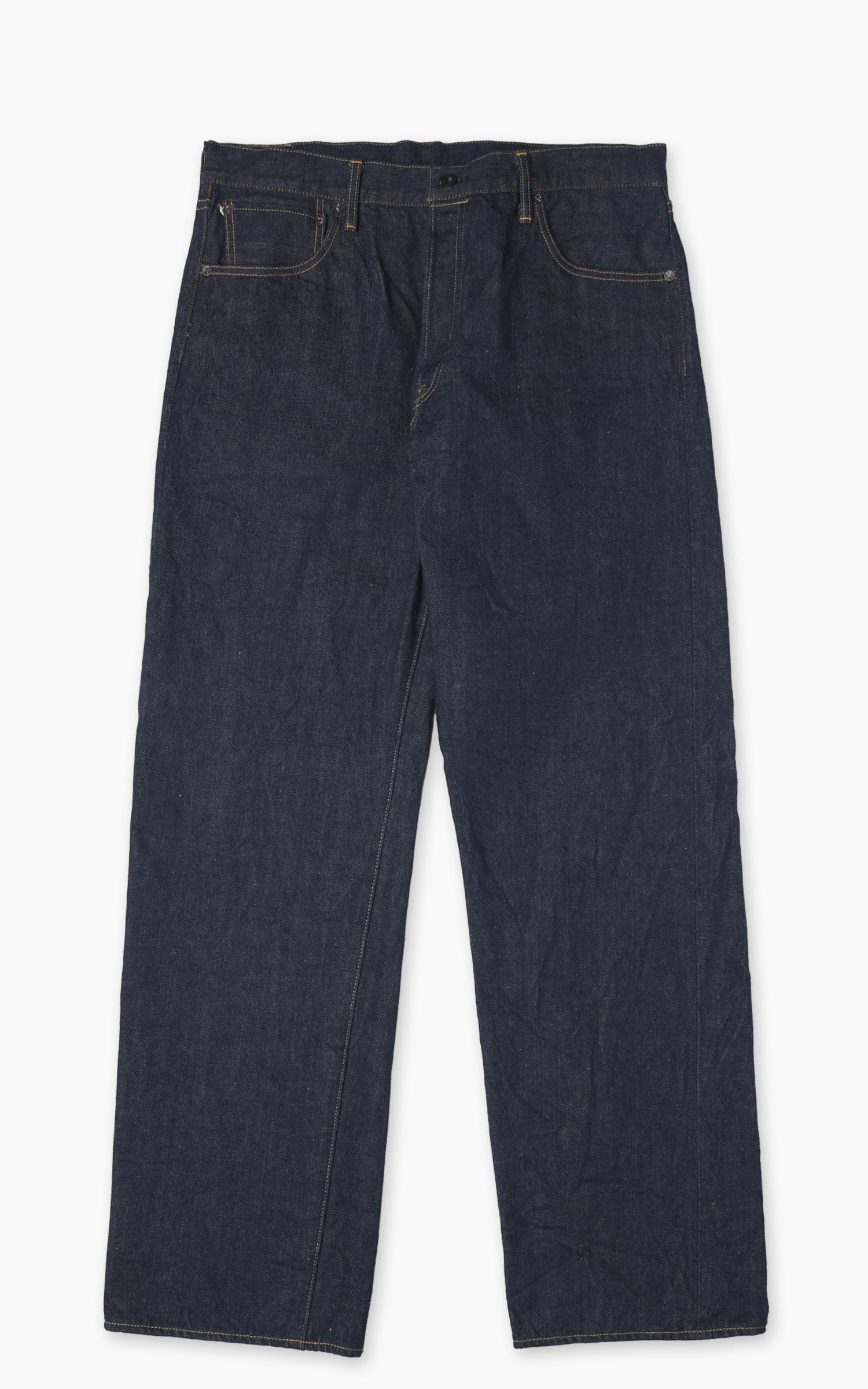 ONI Denim 295-Ishikawadai Cinch Back Straight Denim Indigo 15oz