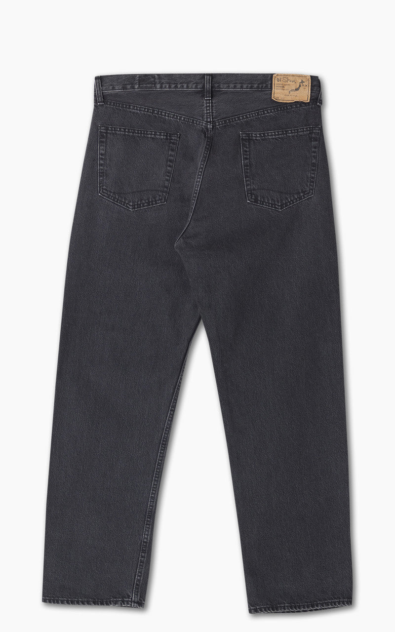 OrSlow 101 Dads Fit Denim Pants Stonewashed Black