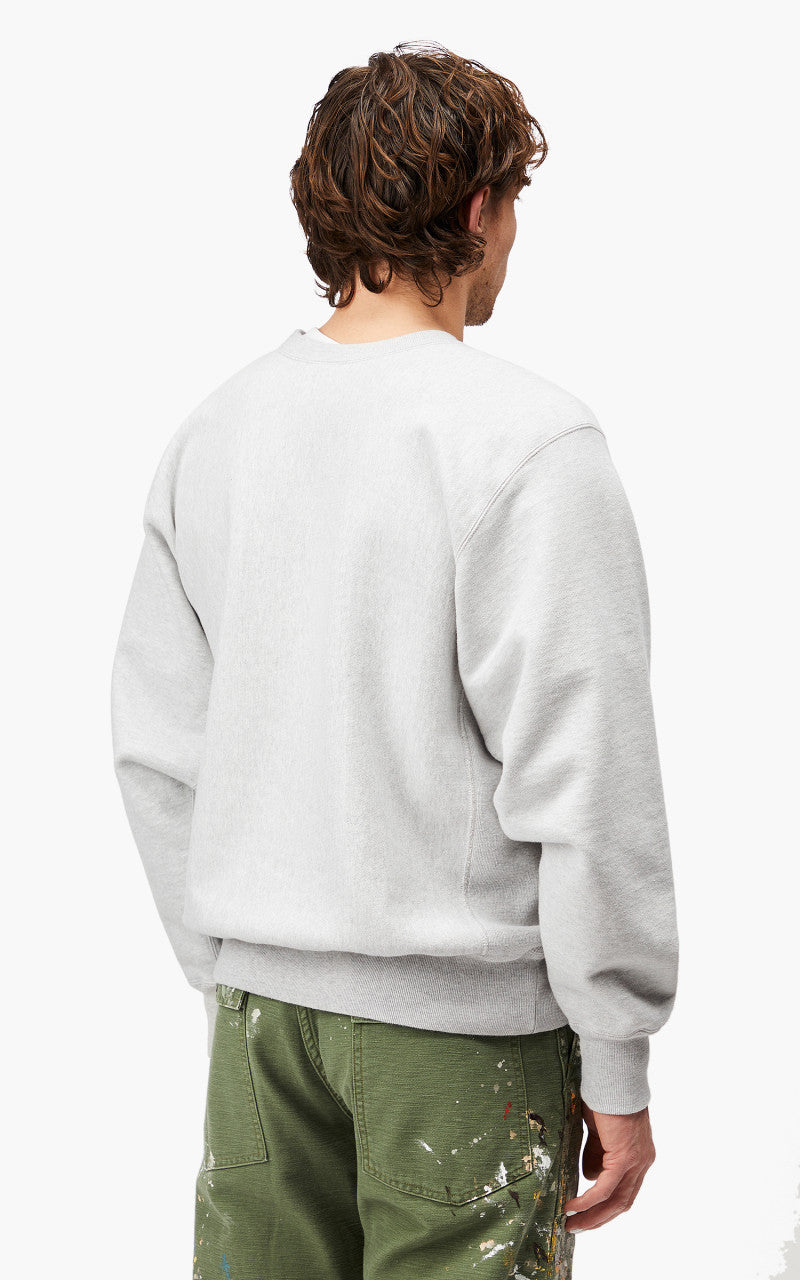 OrSlow Heavy Weight Vintage Crew Neck Sweater Light Grey