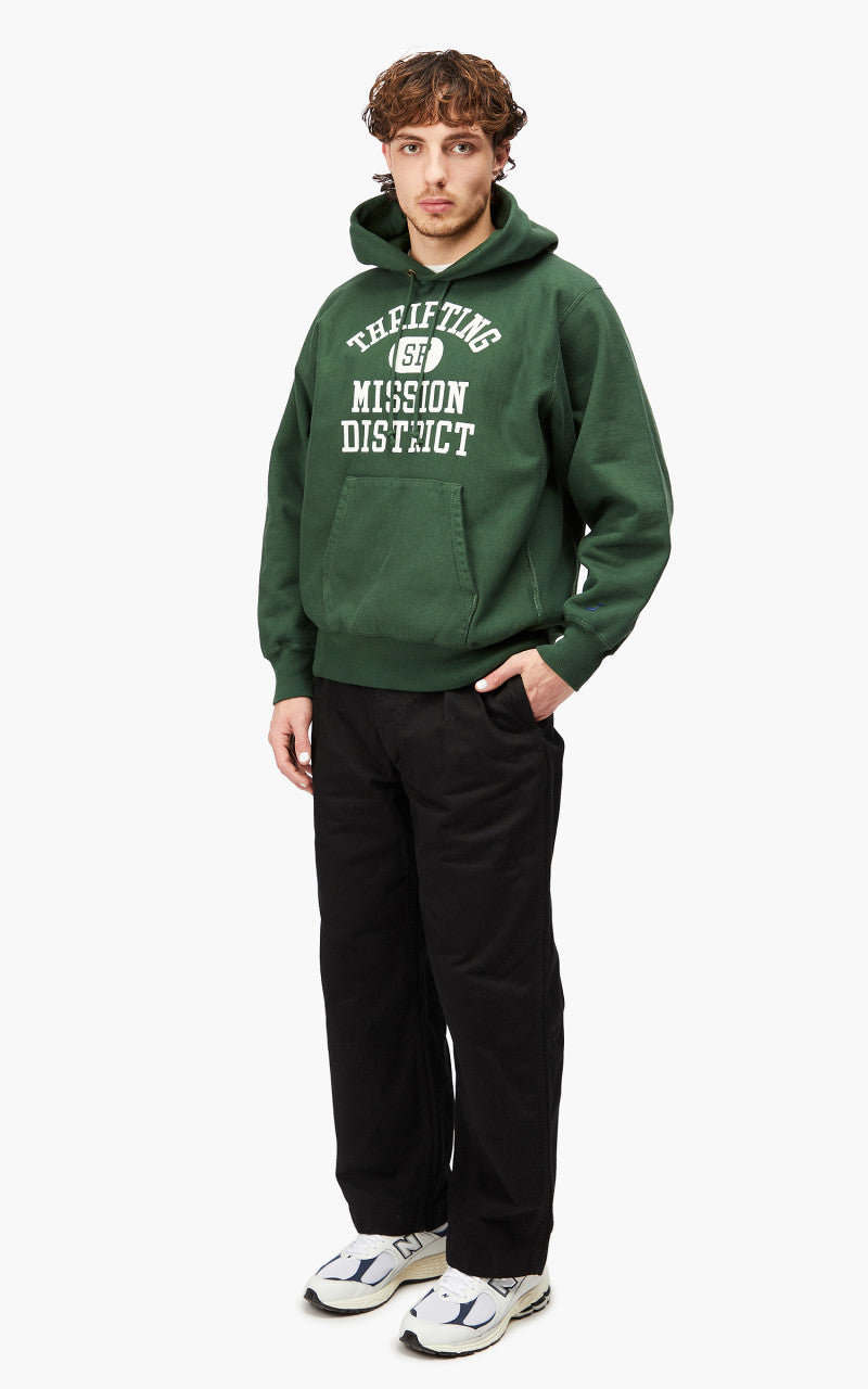OrSlow Heavy Weight Vintage Hoodie Green