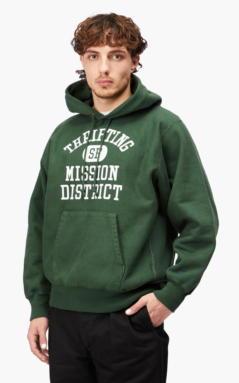 OrSlow Heavy Weight Vintage Hoodie Green