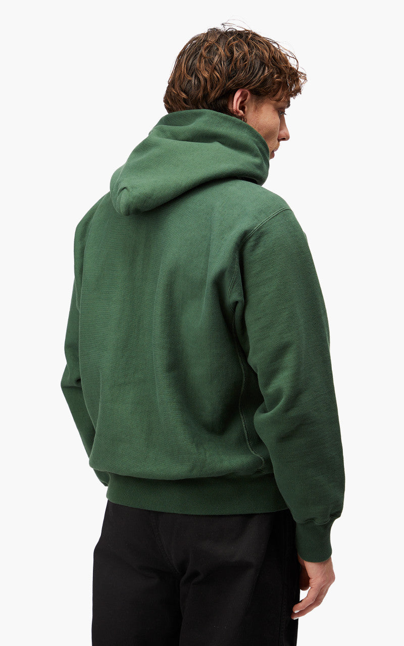 OrSlow Heavy Weight Vintage Hoodie Green