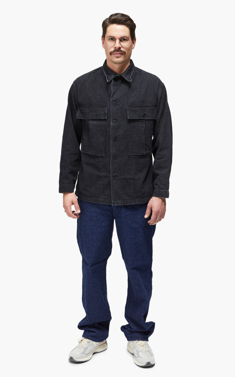 OrSlow US Army M-43 Denim Jacket Black Stone