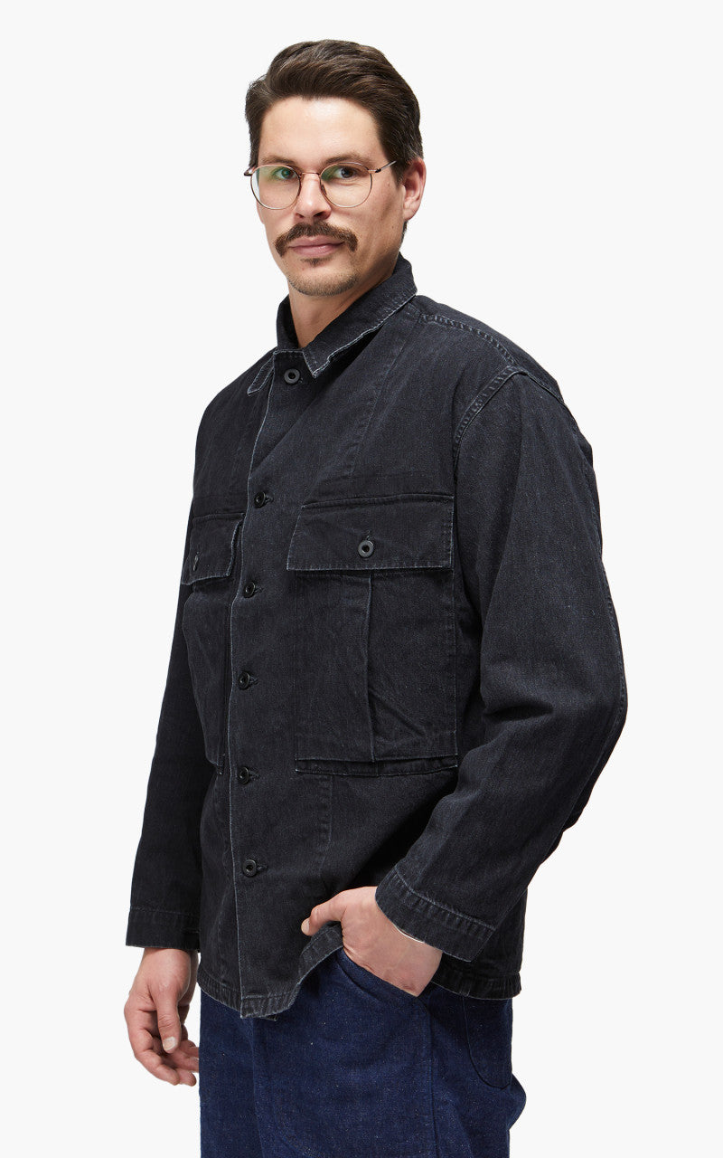 OrSlow US Army M-43 Denim Jacket Black Stone