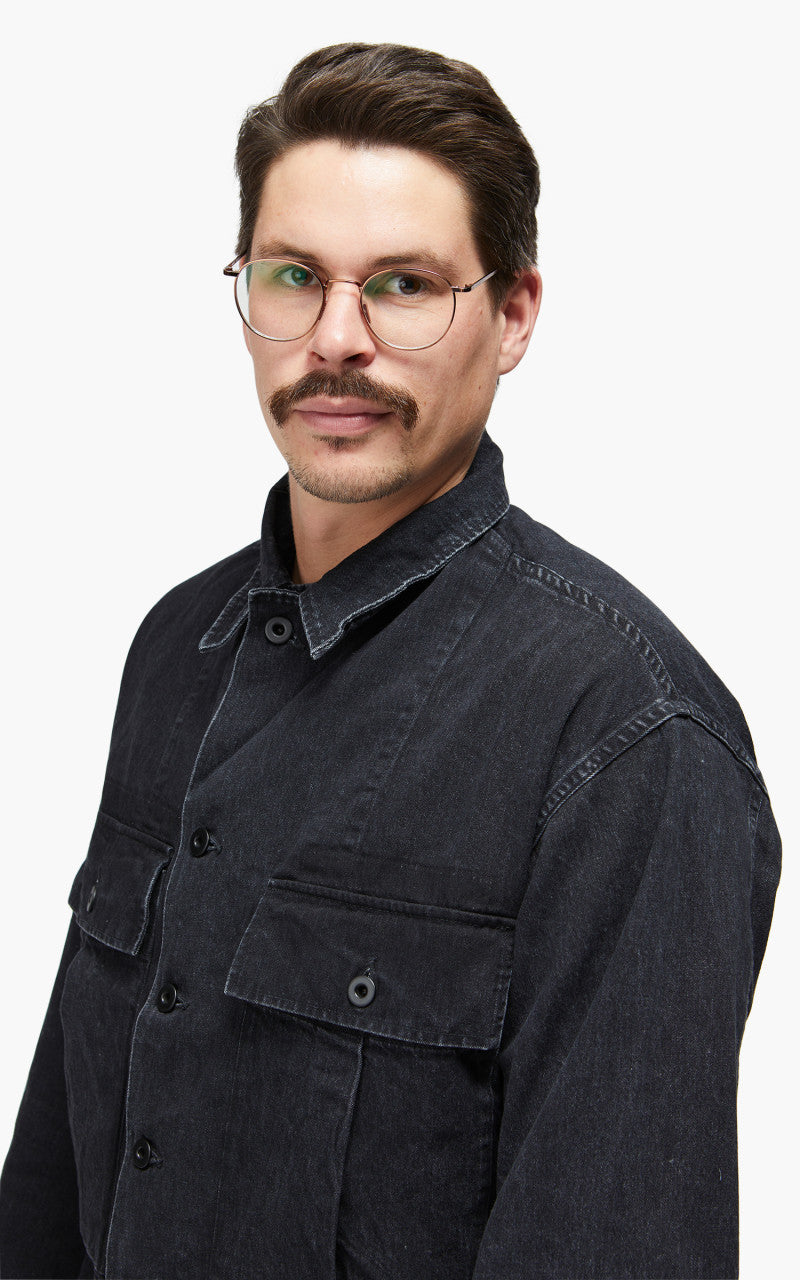 OrSlow US Army M-43 Denim Jacket Black Stone