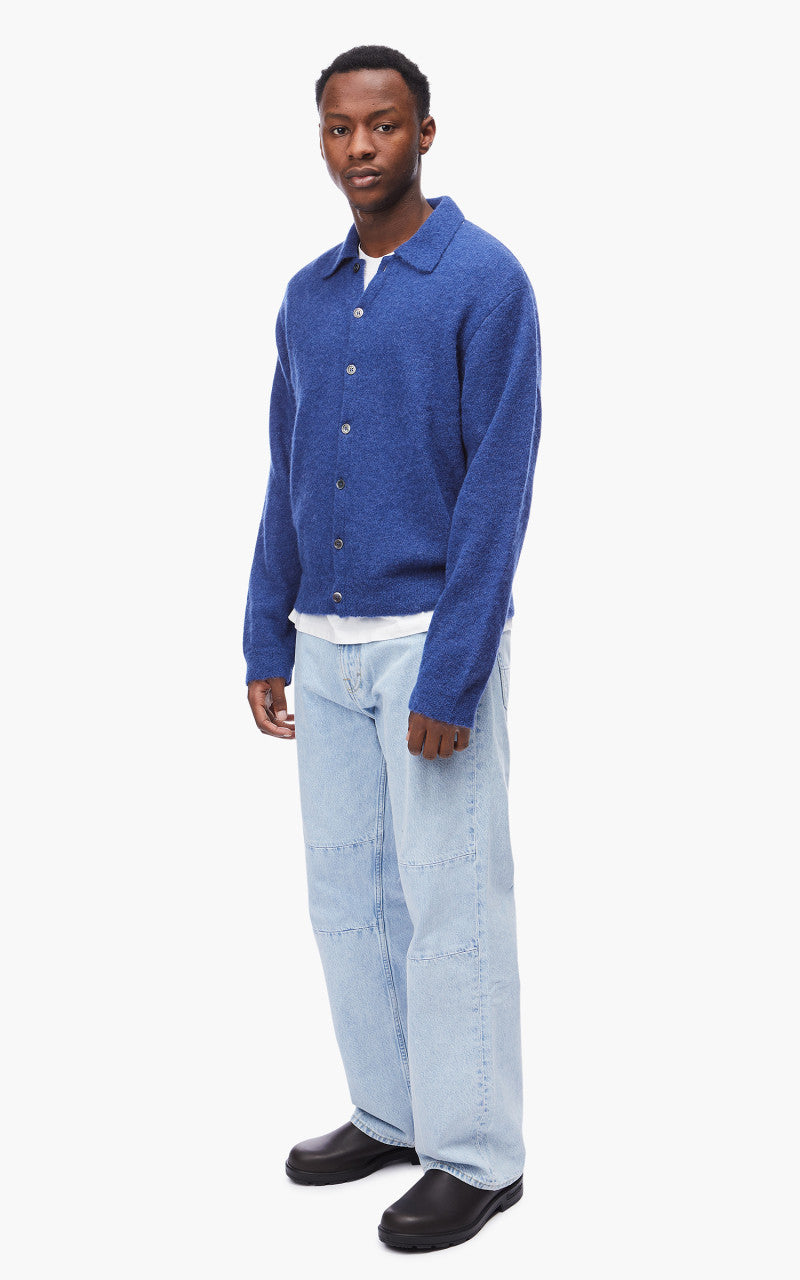 Our Legacy Evening Polo Fuzzy Alpaca Royal Blue