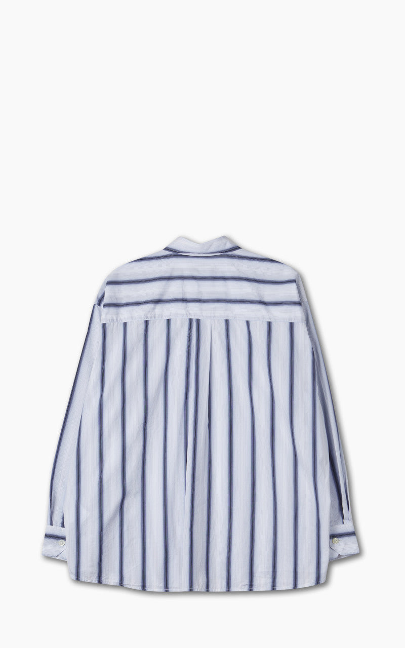 Our Legacy Borrowed Shirt Blue Crypto Stripe