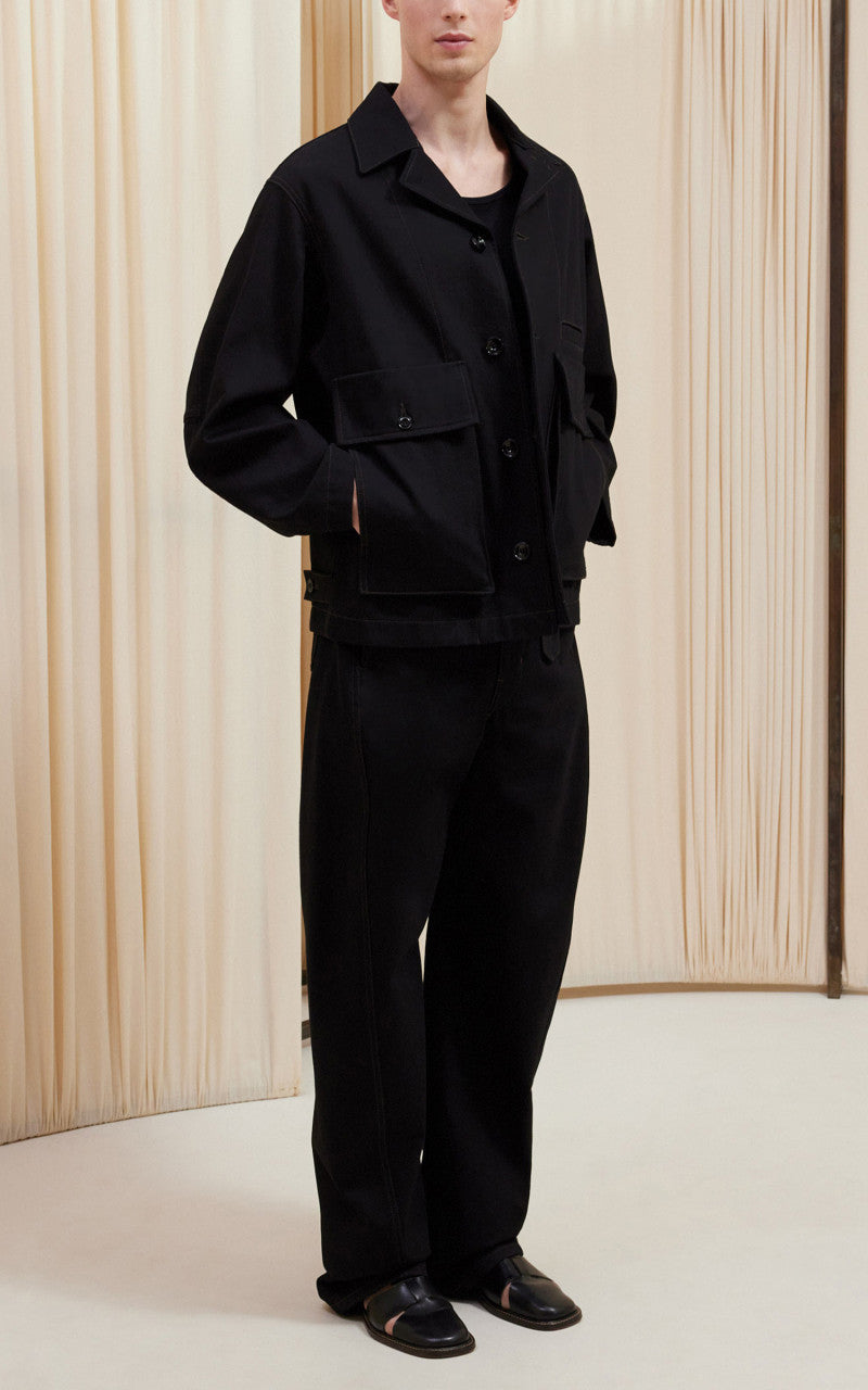 Lemaire Boxy Jacket Heavy Denim Black