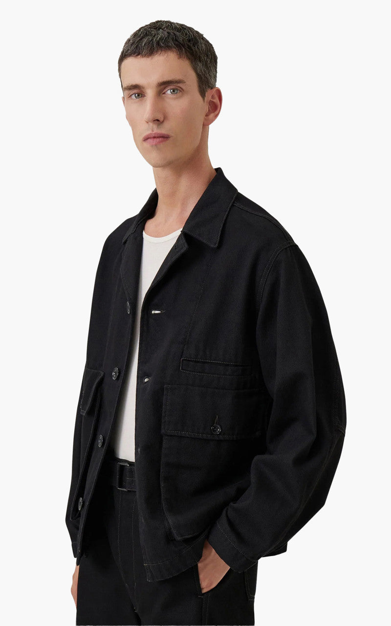 Lemaire Boxy Jacket Denim Black