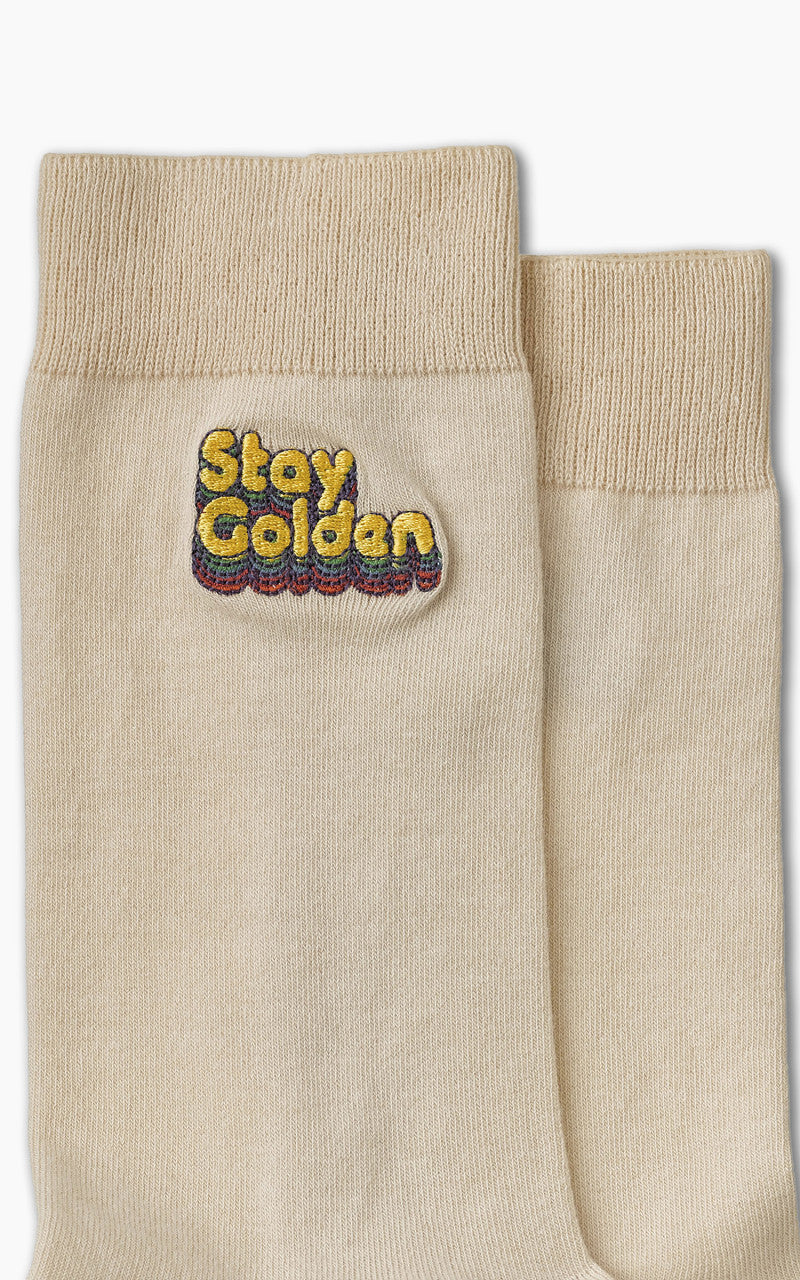 Nudie Jeans Olsson Stay Golden Socks Cream