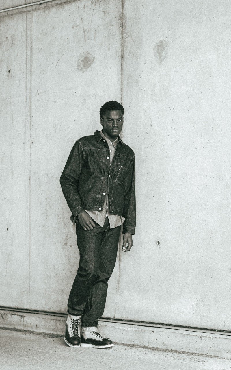 Omoto Denim 3115 Type 1 Denim Jacket Selvedge Indigo 13.5oz