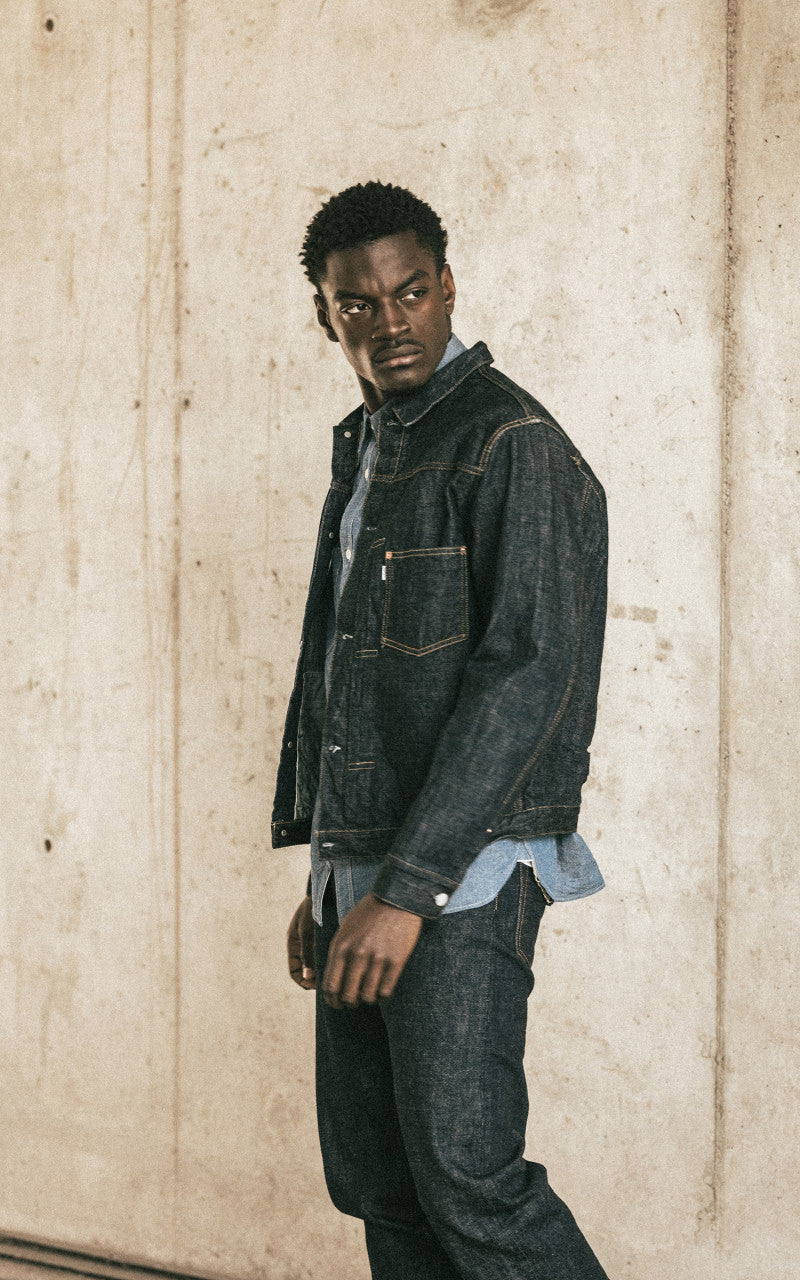 Omoto Denim 3115 Type 1 Denim Jacket Selvedge Indigo 13.5oz