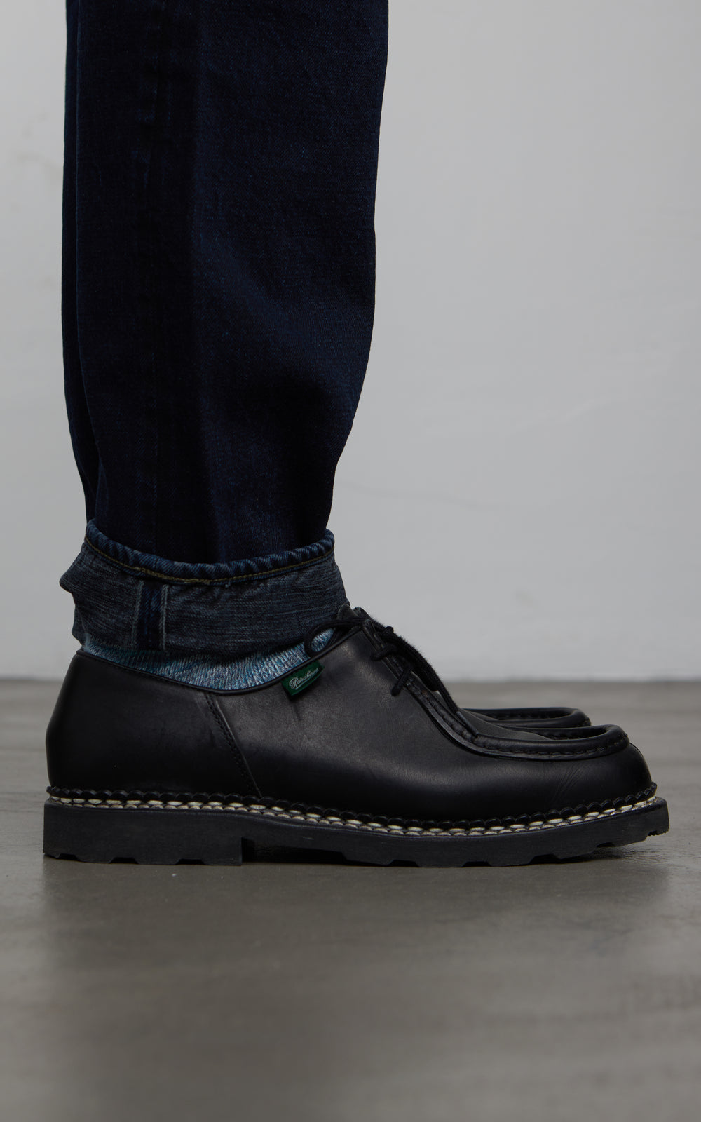 Omoto Denim 0415 Straight Fit Jeans Selvedge Charcoal Dyed