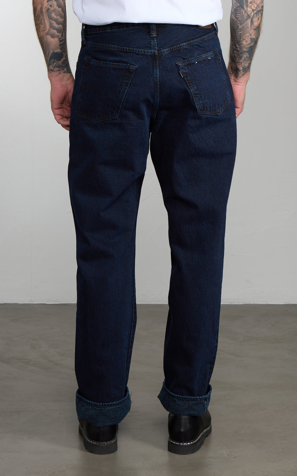 Omoto Denim 0815 Loose Fit Jeans Selvedge Anthrazitfarben
