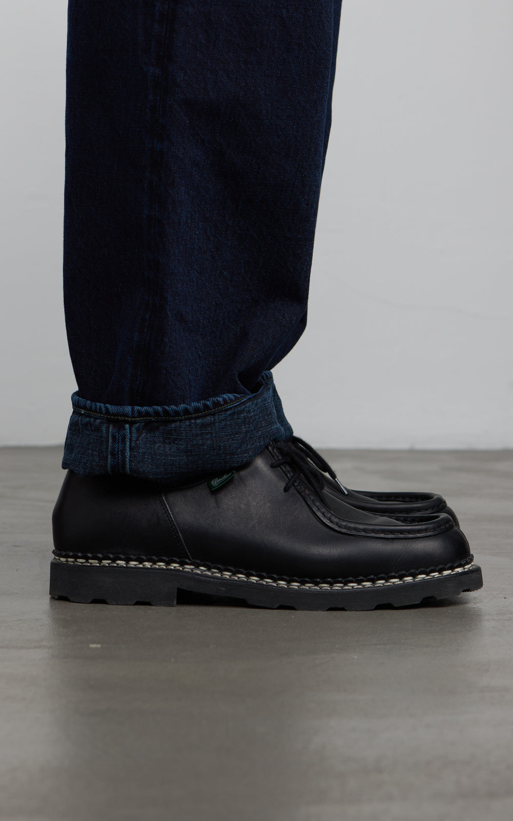 Omoto Denim 0815 Loose Fit Jeans Selvedge Anthrazitfarben