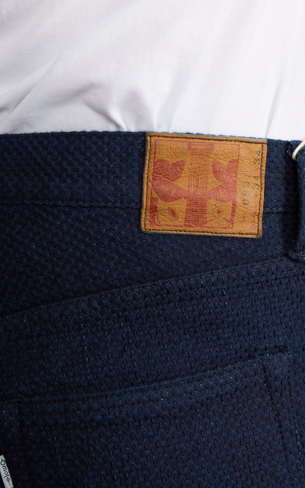 Omoto Denim 0821 Ori-Sashi Sashiko Loose Fit Jeans Indigo 15oz