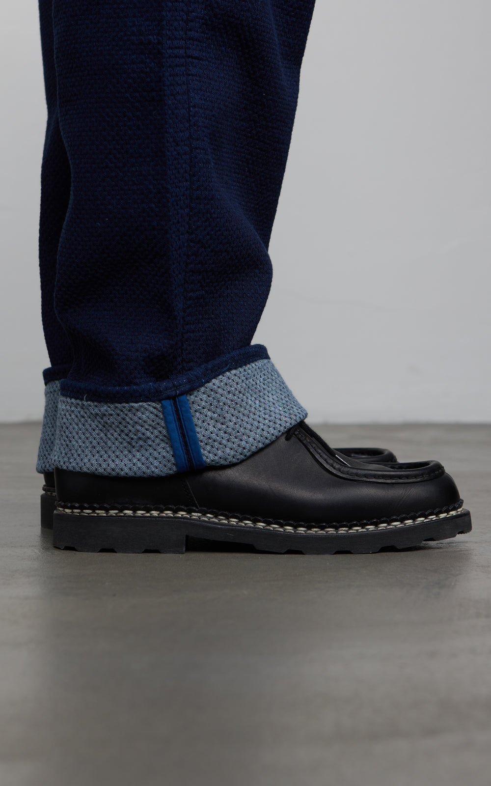 Omoto Denim 0821 Ori-Sashi Sashiko Loose Fit Jeans Indigo 15oz