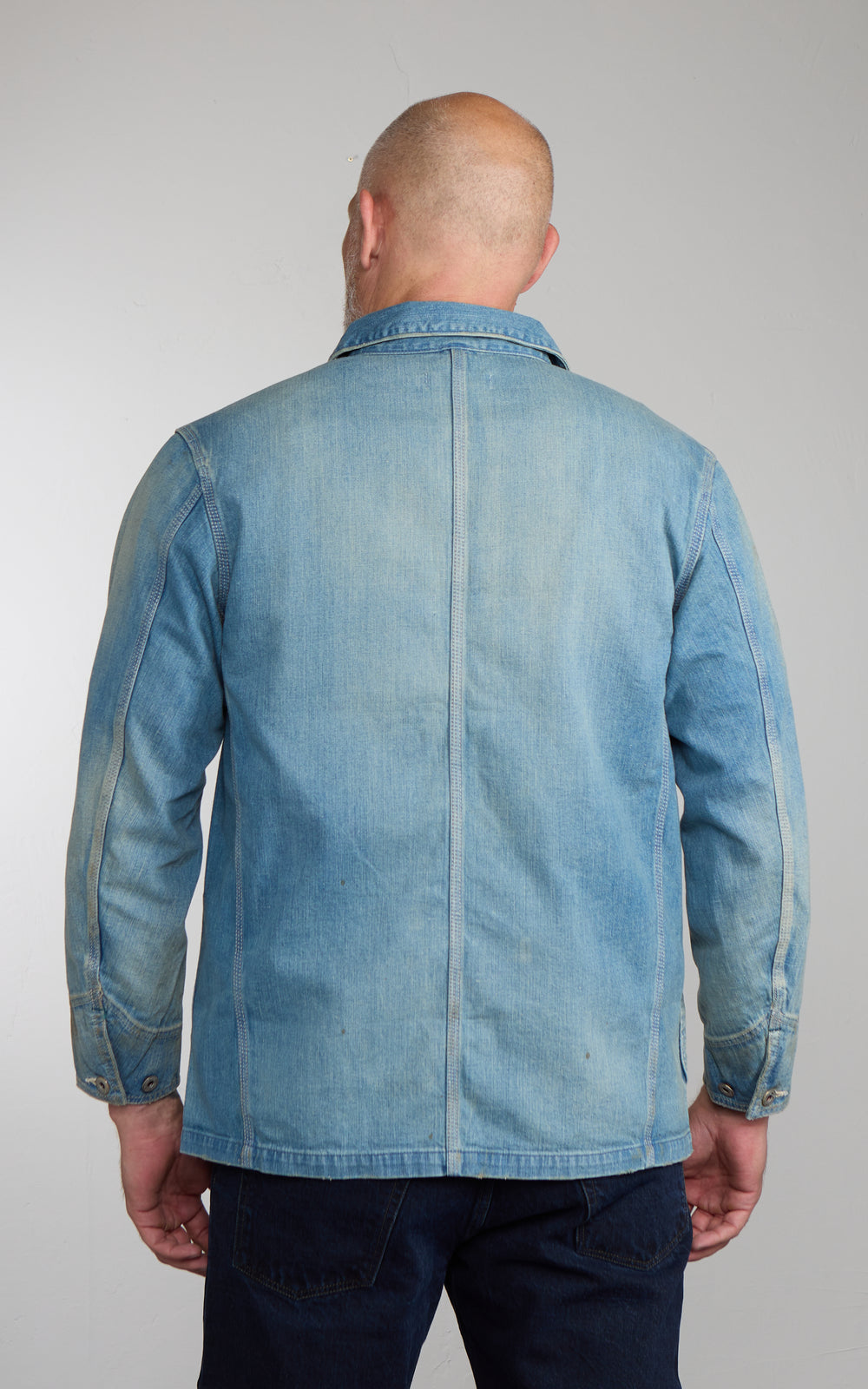 Omoto Denim 3618 30's Coverall Jacket Nep Denim 4 Years