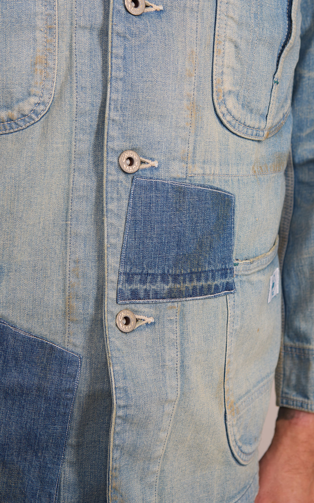 Omoto Denim 3618 30's Coverall Jacket Nep Denim 4 Years