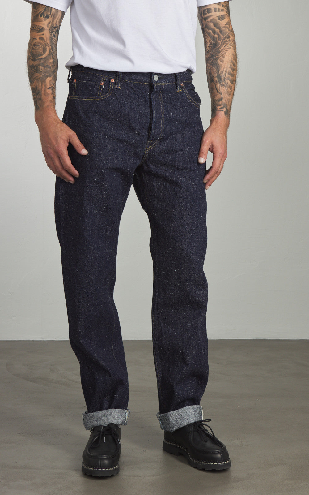 Omoto Denim 0612 Relax Fit Jeans Selvedge Nep Denim Indigo 16oz
